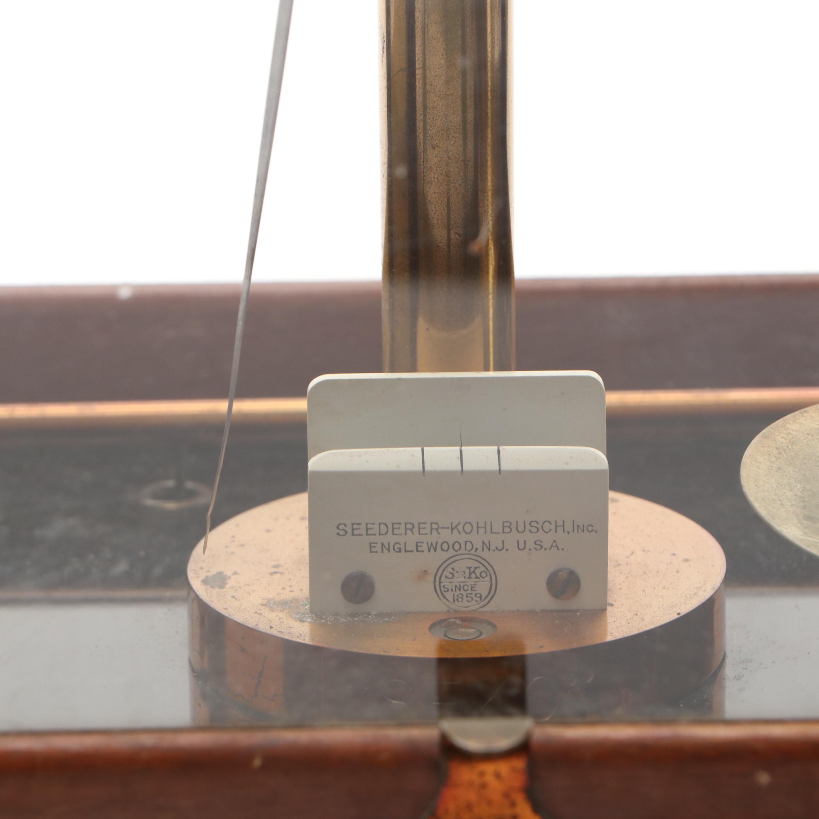 Seederer-Kohlbusch Inc. Apothecary Balance Scale with Cabinet