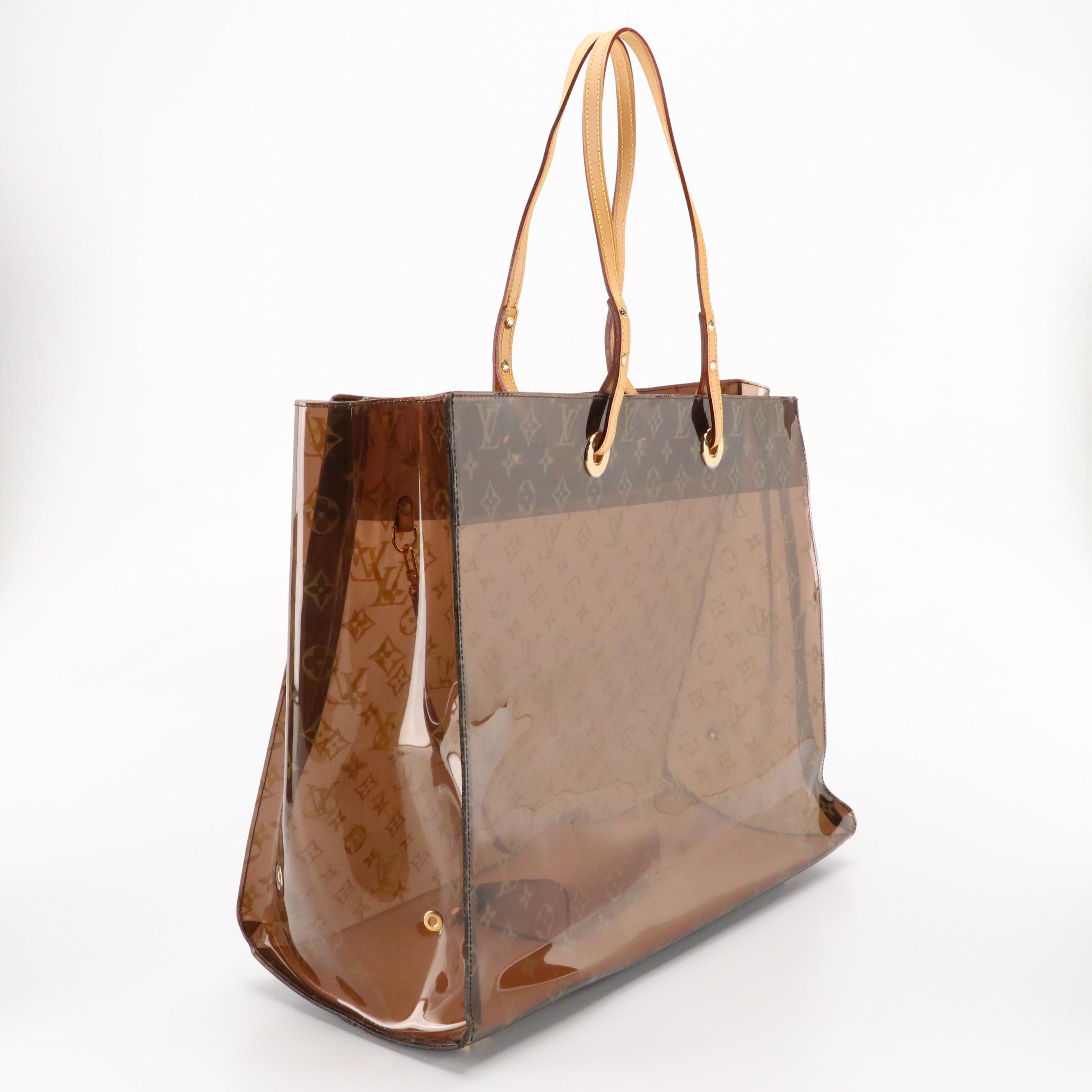 Louis Vuitton Cabas Cruise GM Tote in Monogram Vinyl with Vachetta Leather Trim