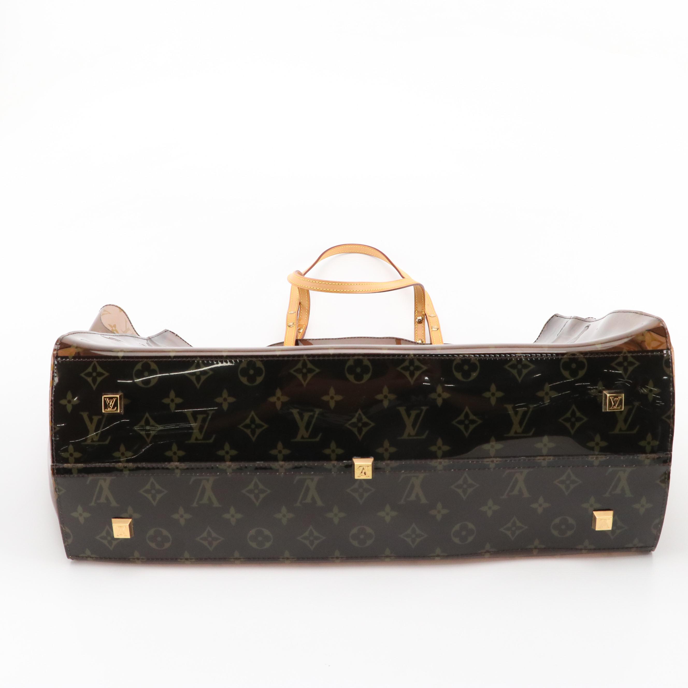 Louis Vuitton Cabas Cruise GM Tote in Monogram Vinyl with Vachetta Leather Trim