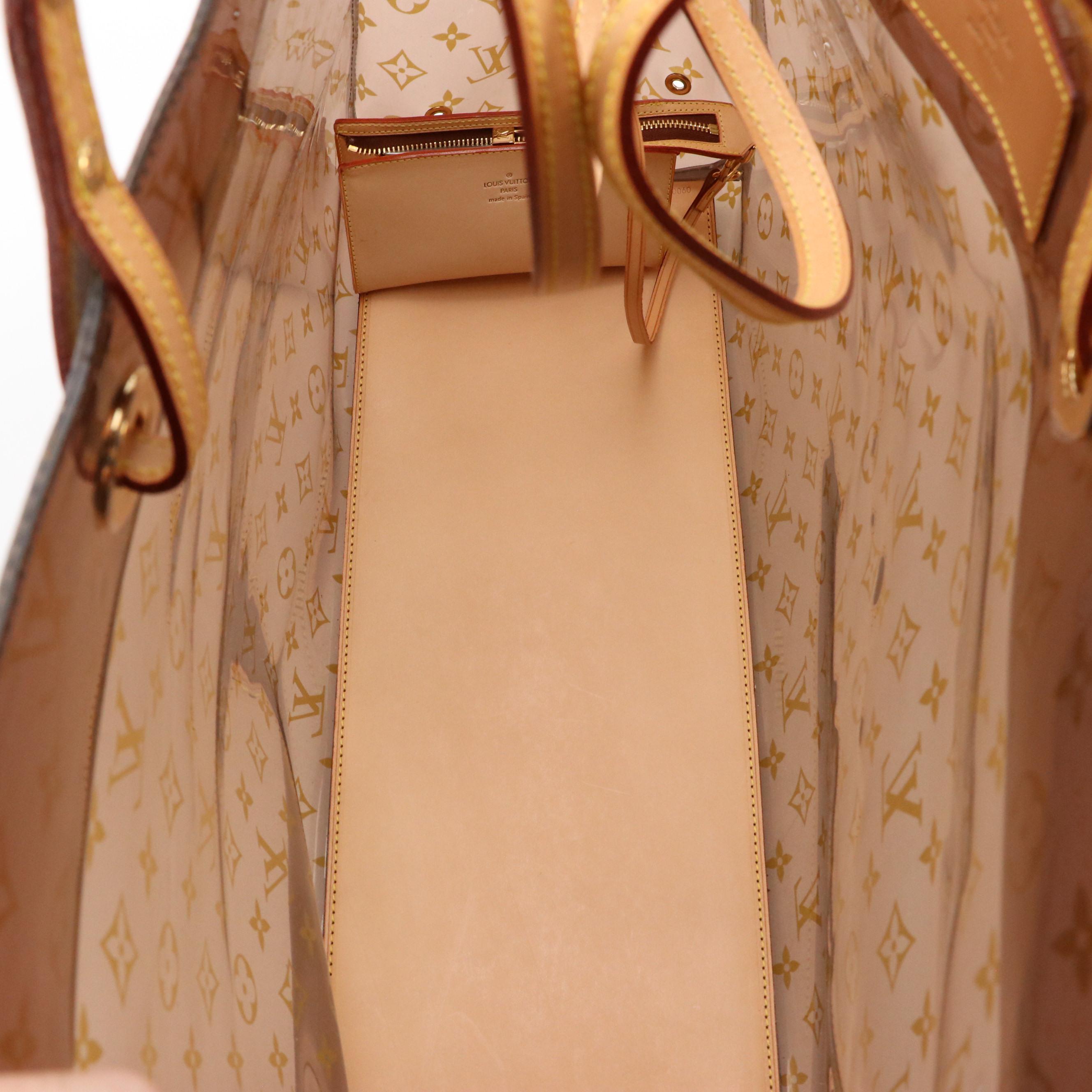 Louis Vuitton Cabas Cruise GM Tote in Monogram Vinyl with Vachetta Leather Trim