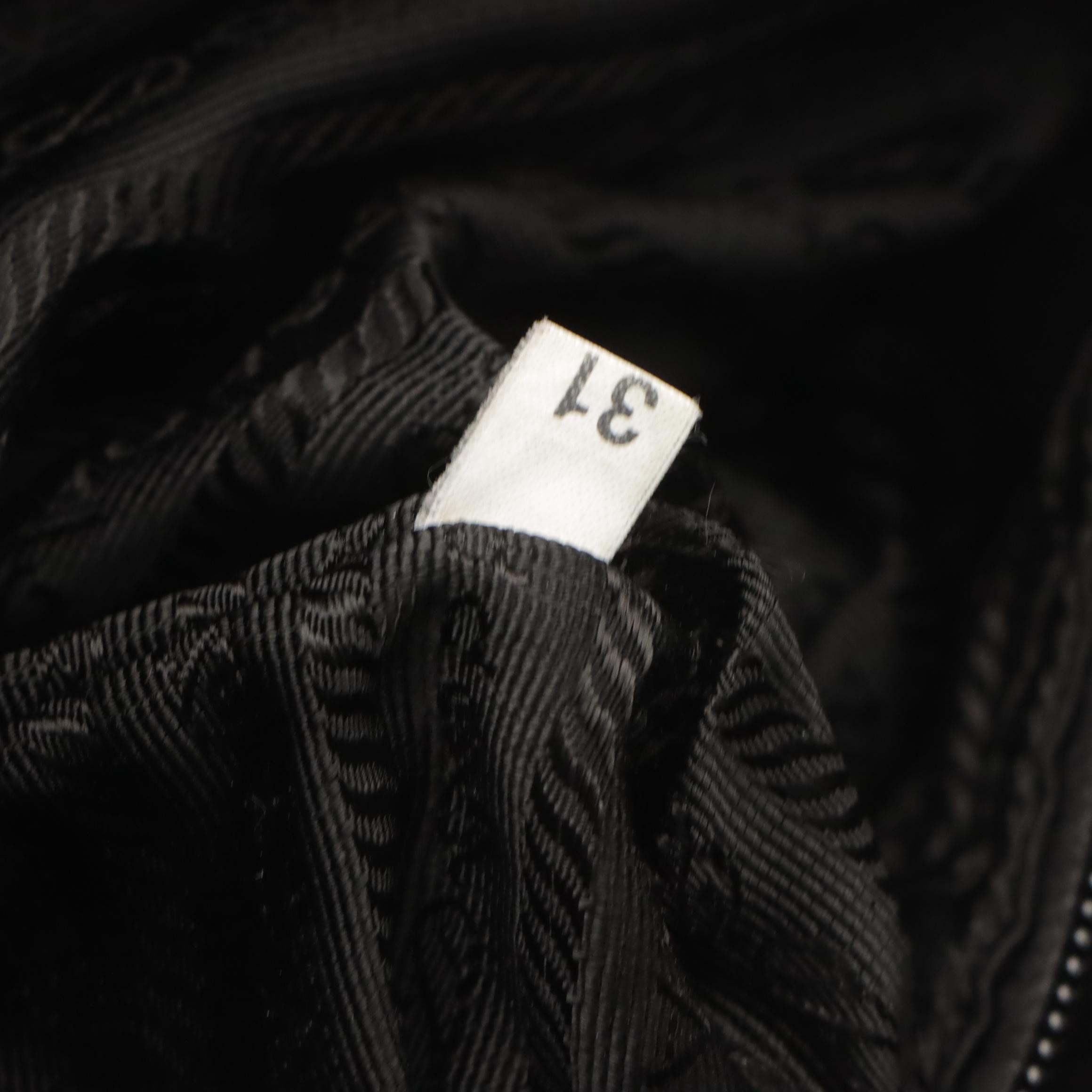 Prada Zippered Crossbody Messenger Bag in Black Tessuto Nylon
