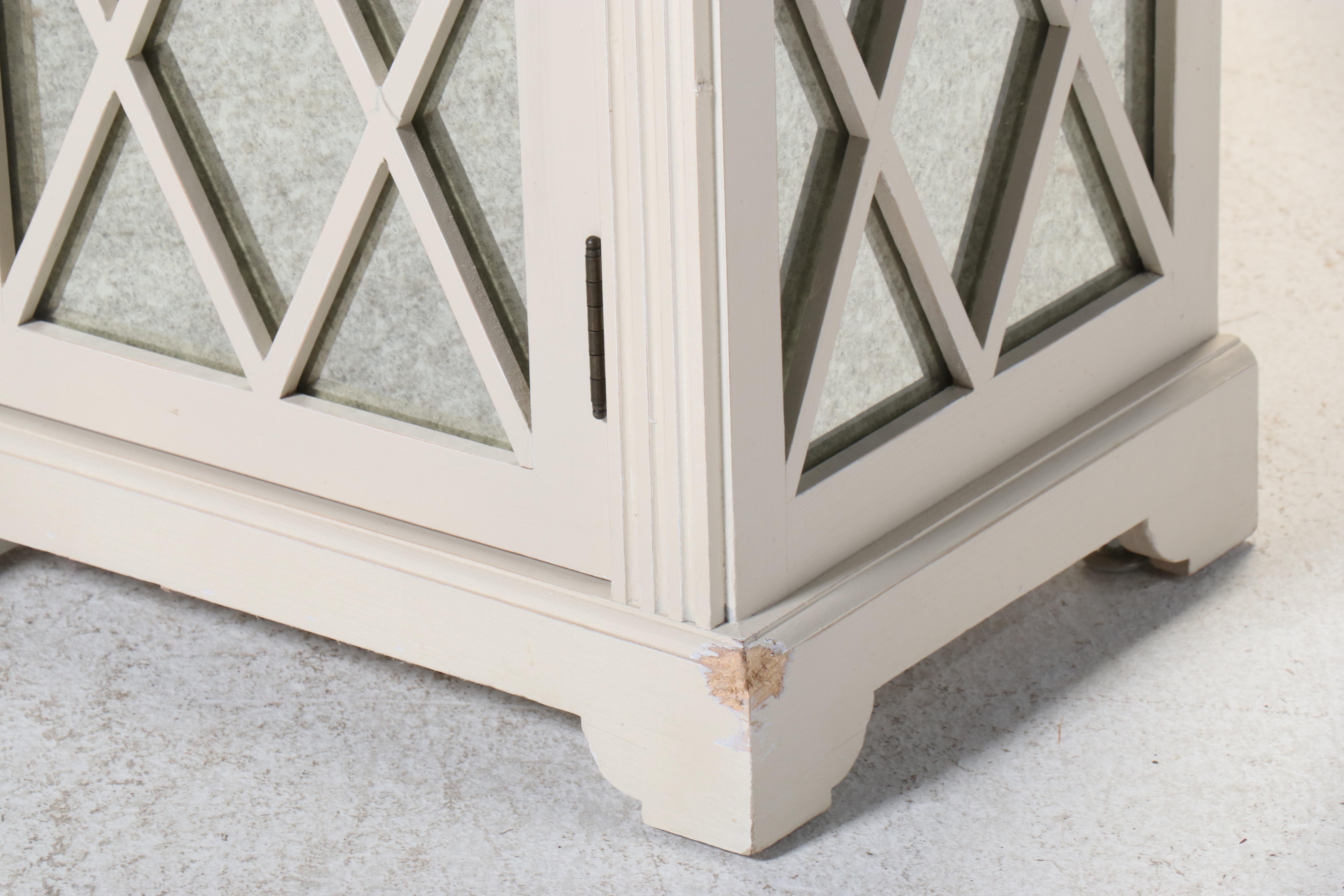 Ballard Designs "Lyon" Painted Wood and Mirrored Sideboard