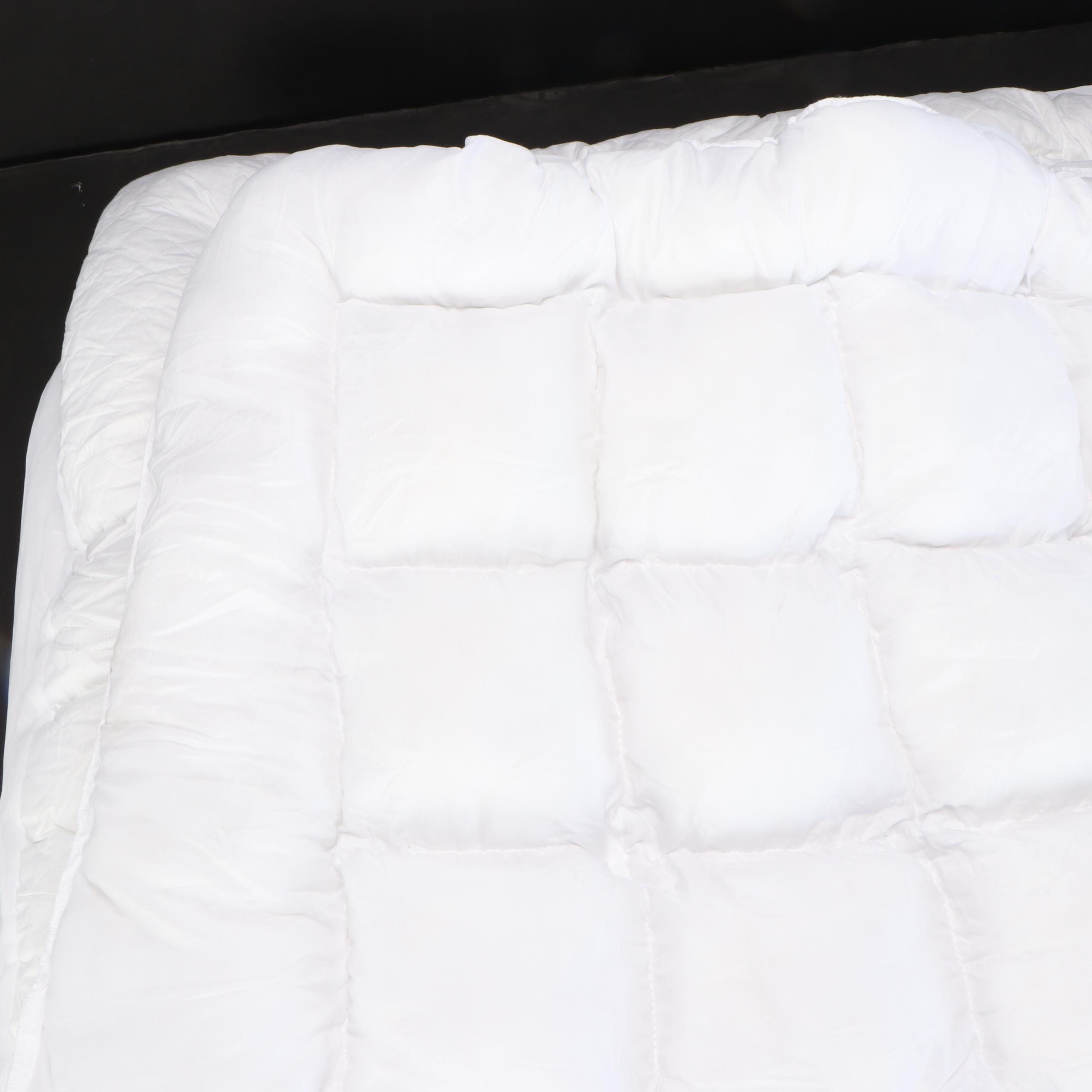 Two King Size Quilted Feather Bed Mattress Covers