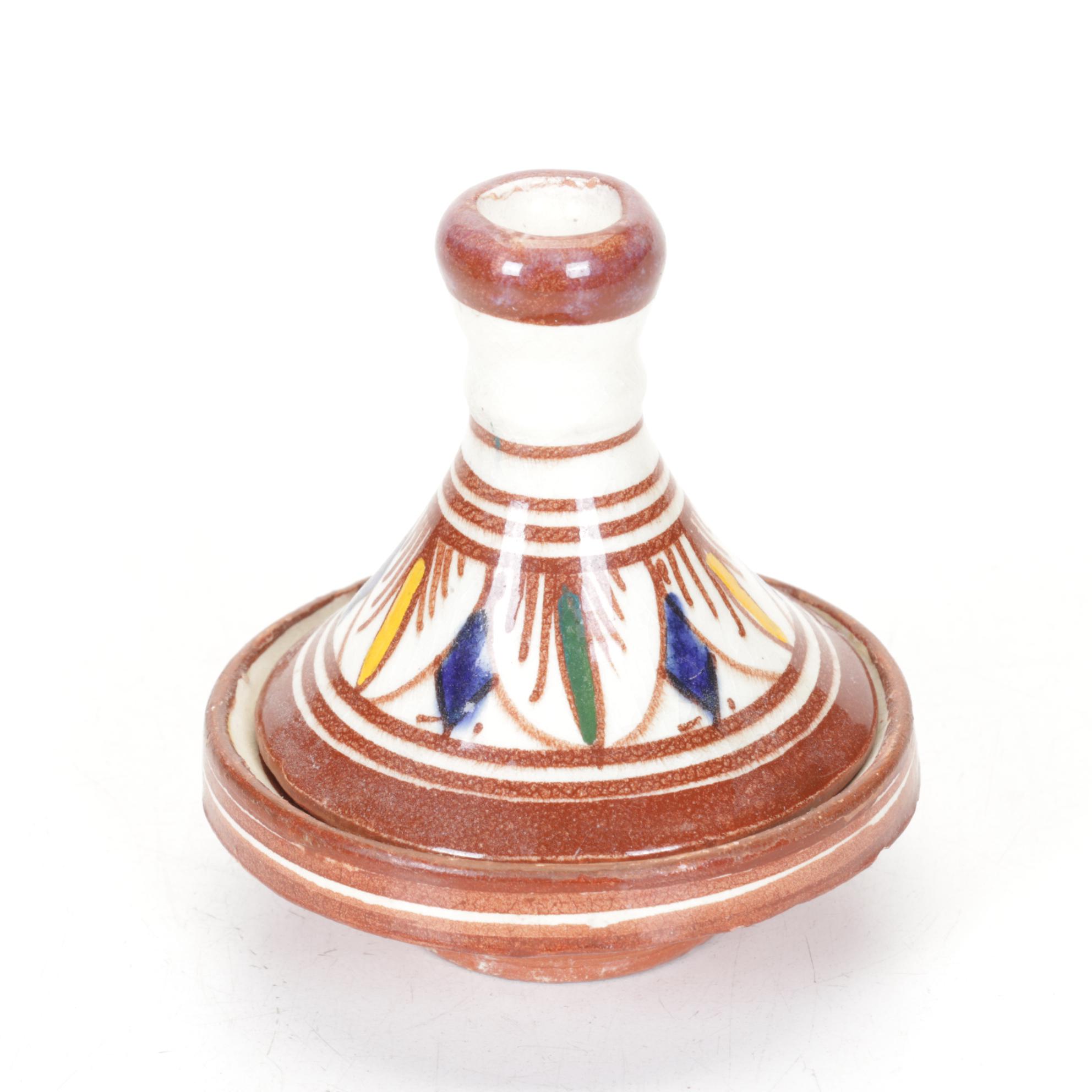 Ceramic Mini Tagine, Vases and Kenyan Carved Soapstone Box