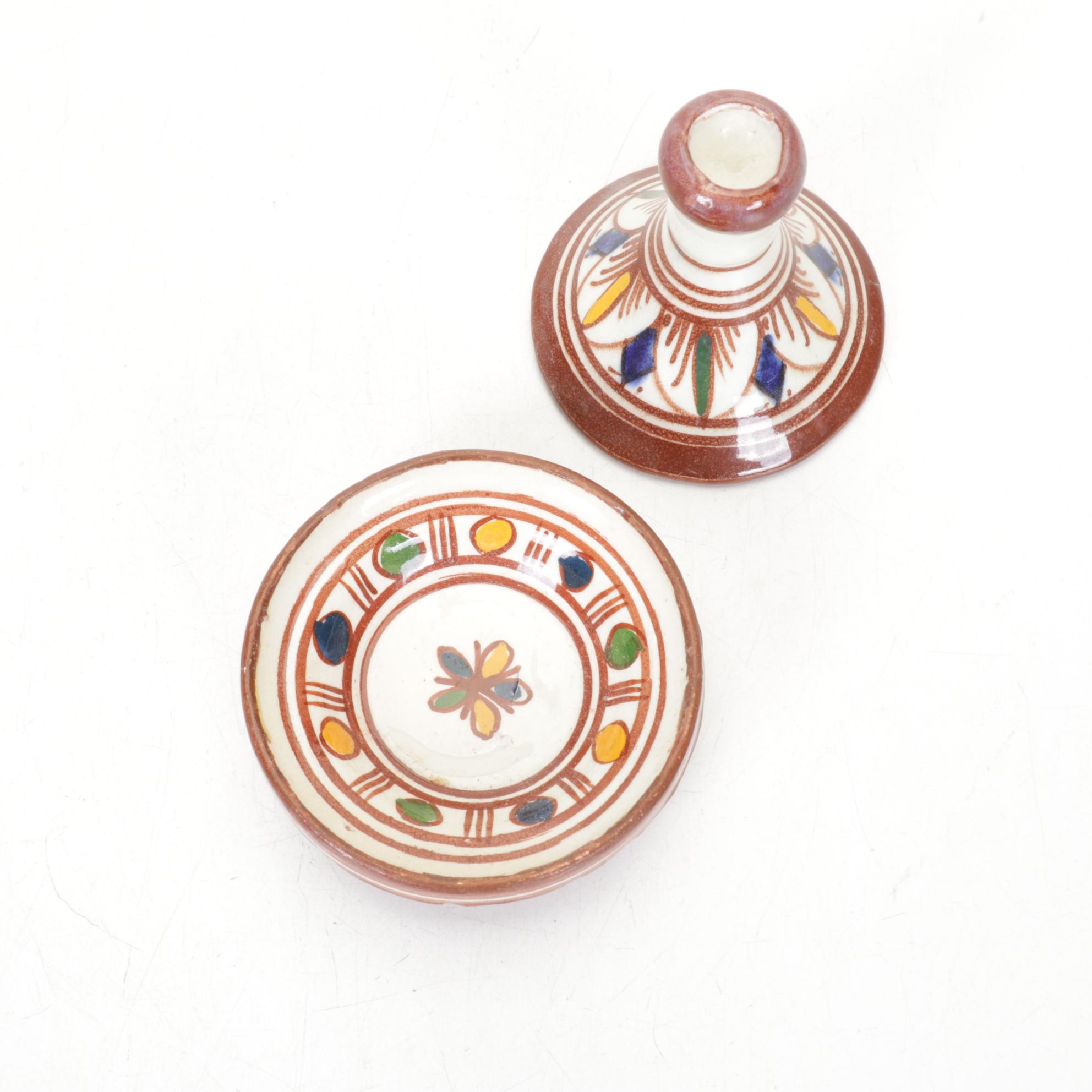 Ceramic Mini Tagine, Vases and Kenyan Carved Soapstone Box