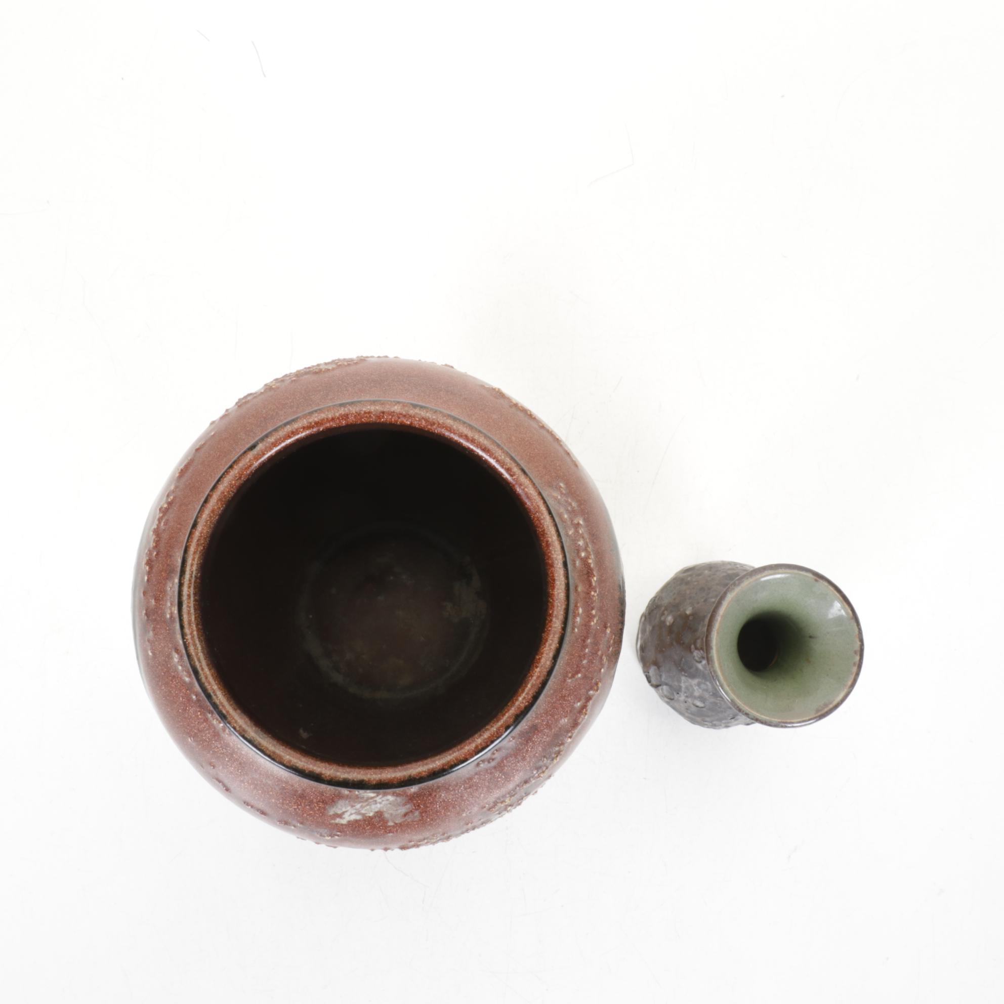 Ceramic Mini Tagine, Vases and Kenyan Carved Soapstone Box