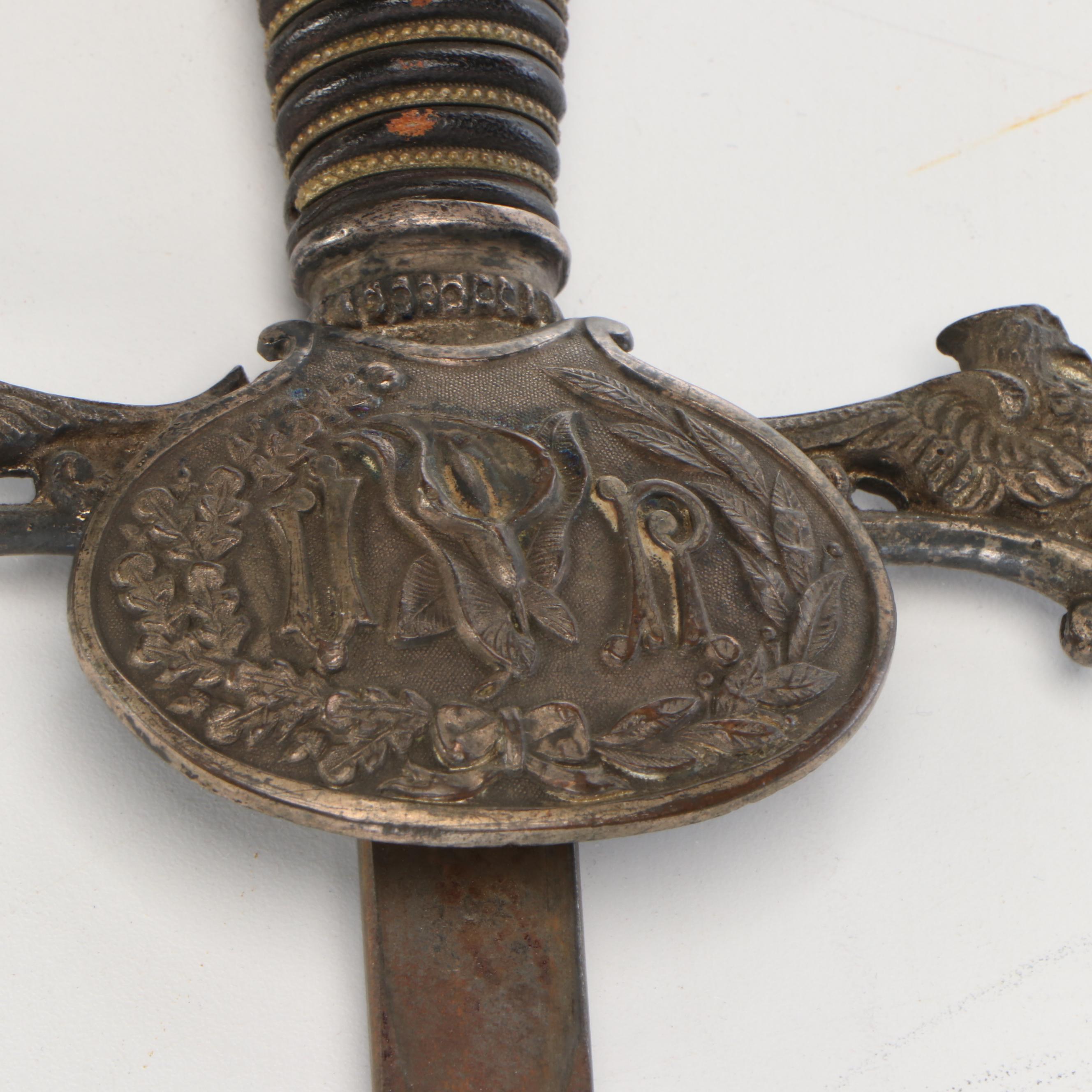 Knights of Pythias Metal Fraternal Parade Sword, Late 19th/Early 20th Century