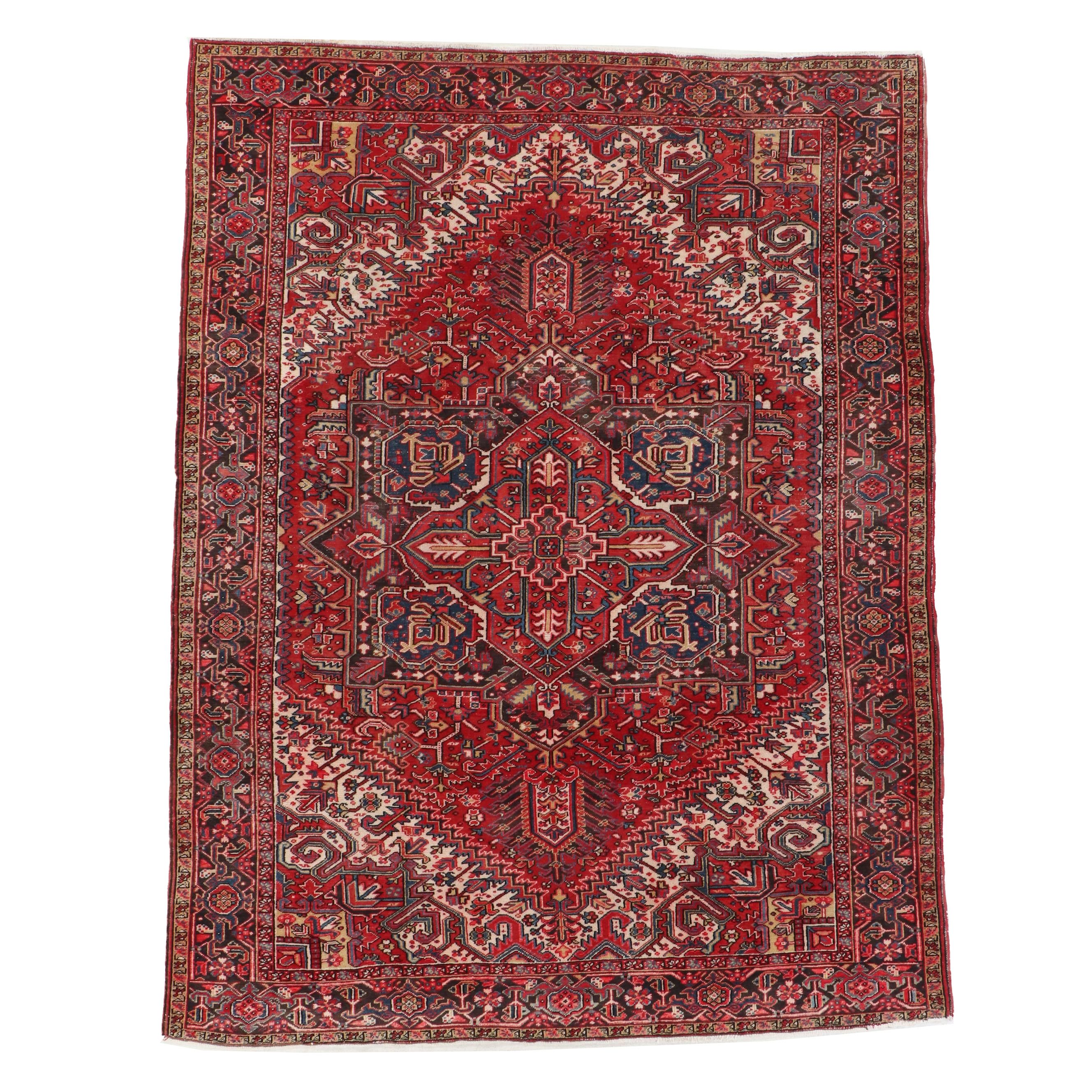 8'3 x 10'7 Hand-Knotted Persian Ahar Area Rug