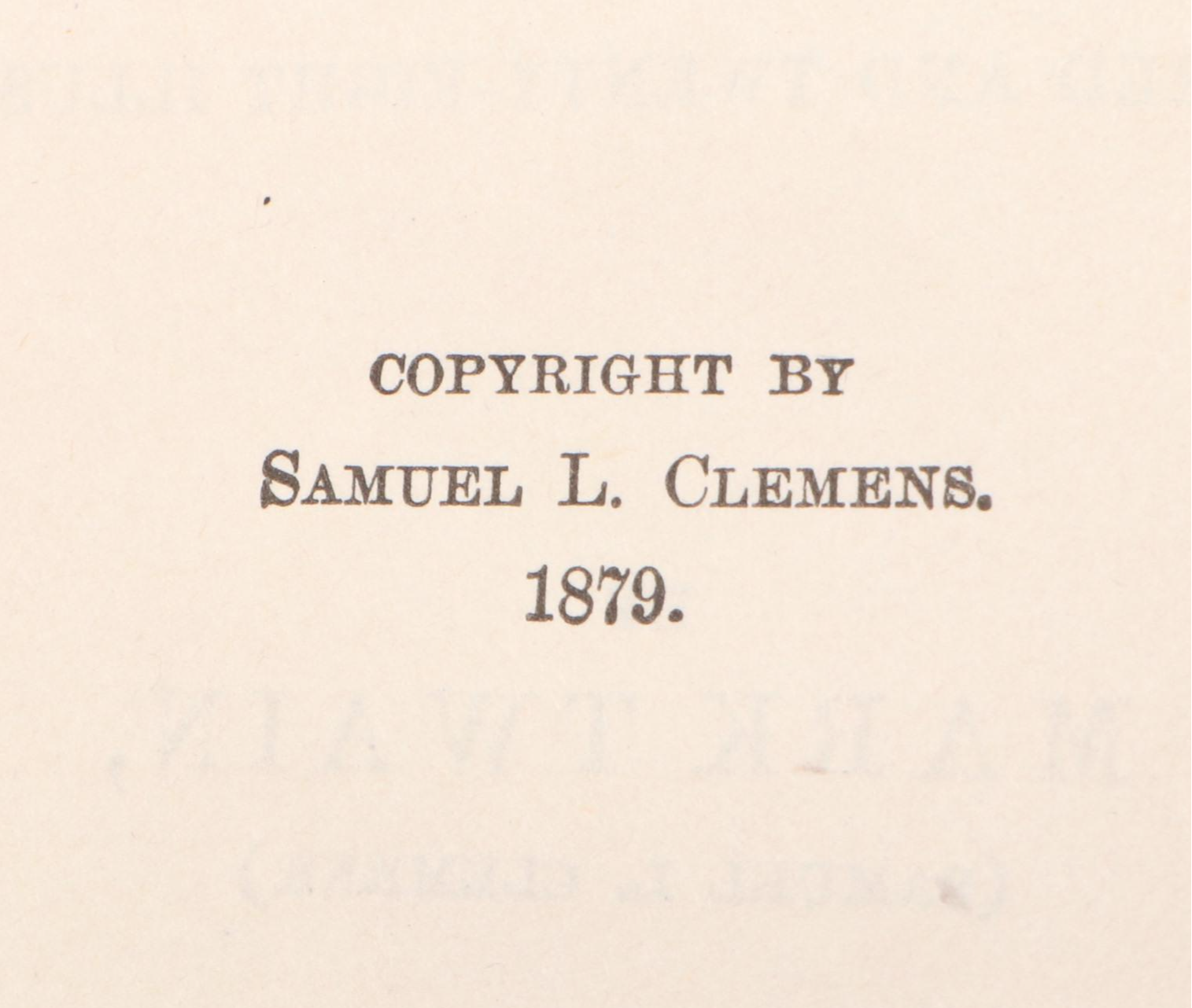 First Edition, Second State "A Tramp Abroad" by Mark Twain, 1880