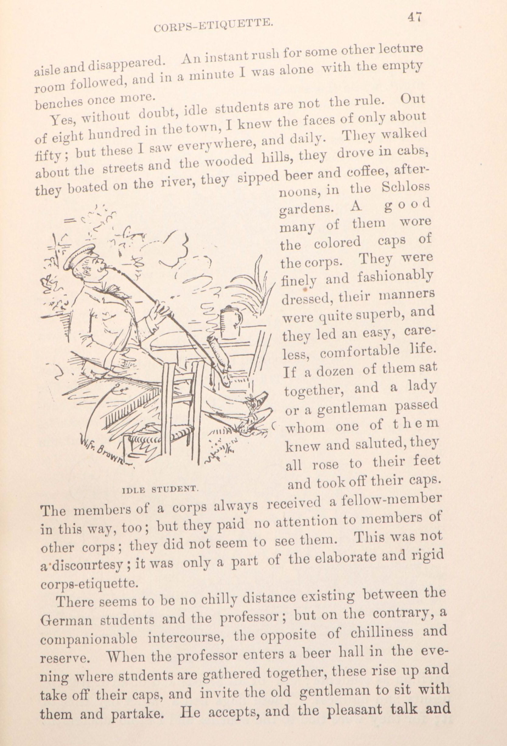 First Edition, Second State "A Tramp Abroad" by Mark Twain, 1880