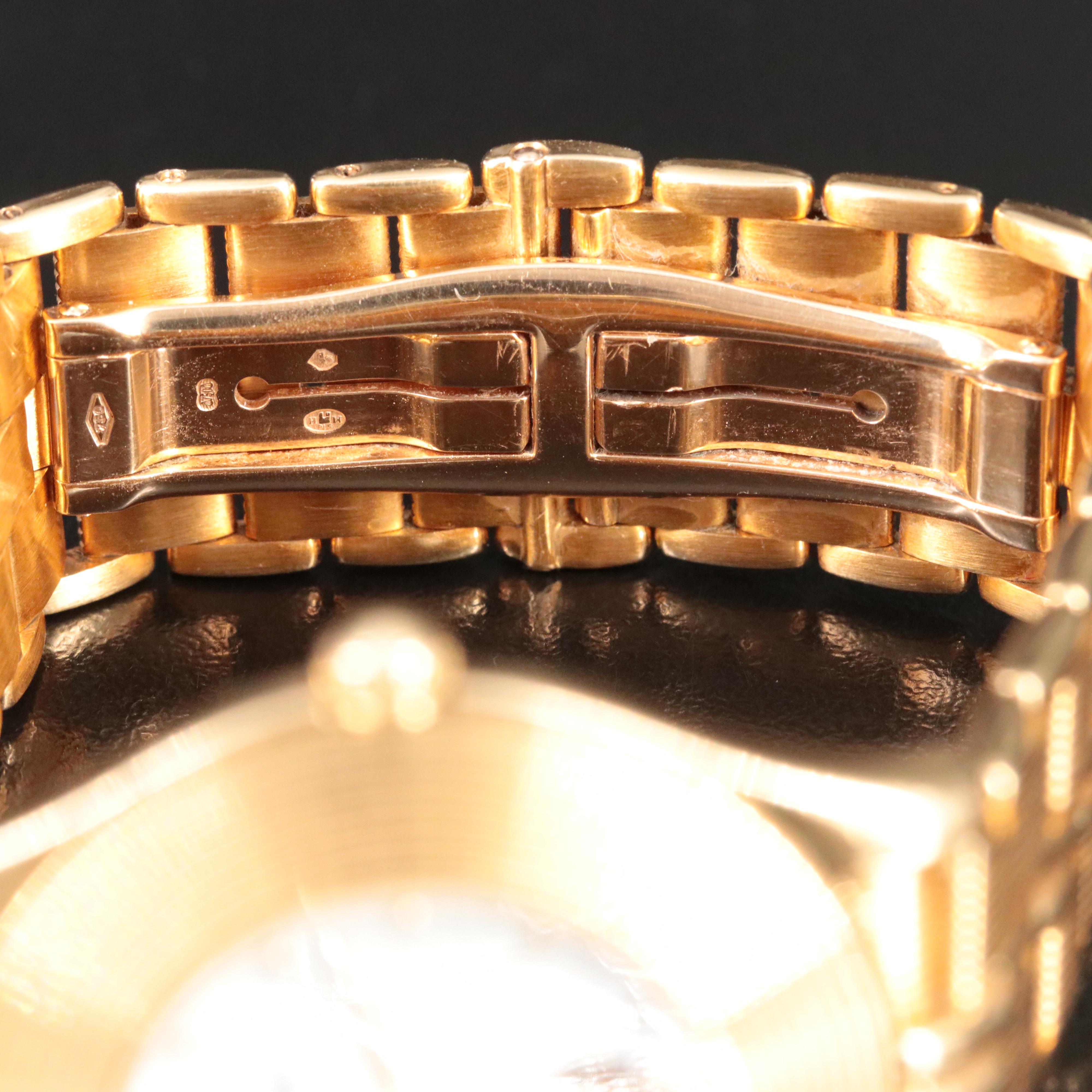 18K Mauboussin Semi Skeletonized Mother-of-Pearl Dial Watch