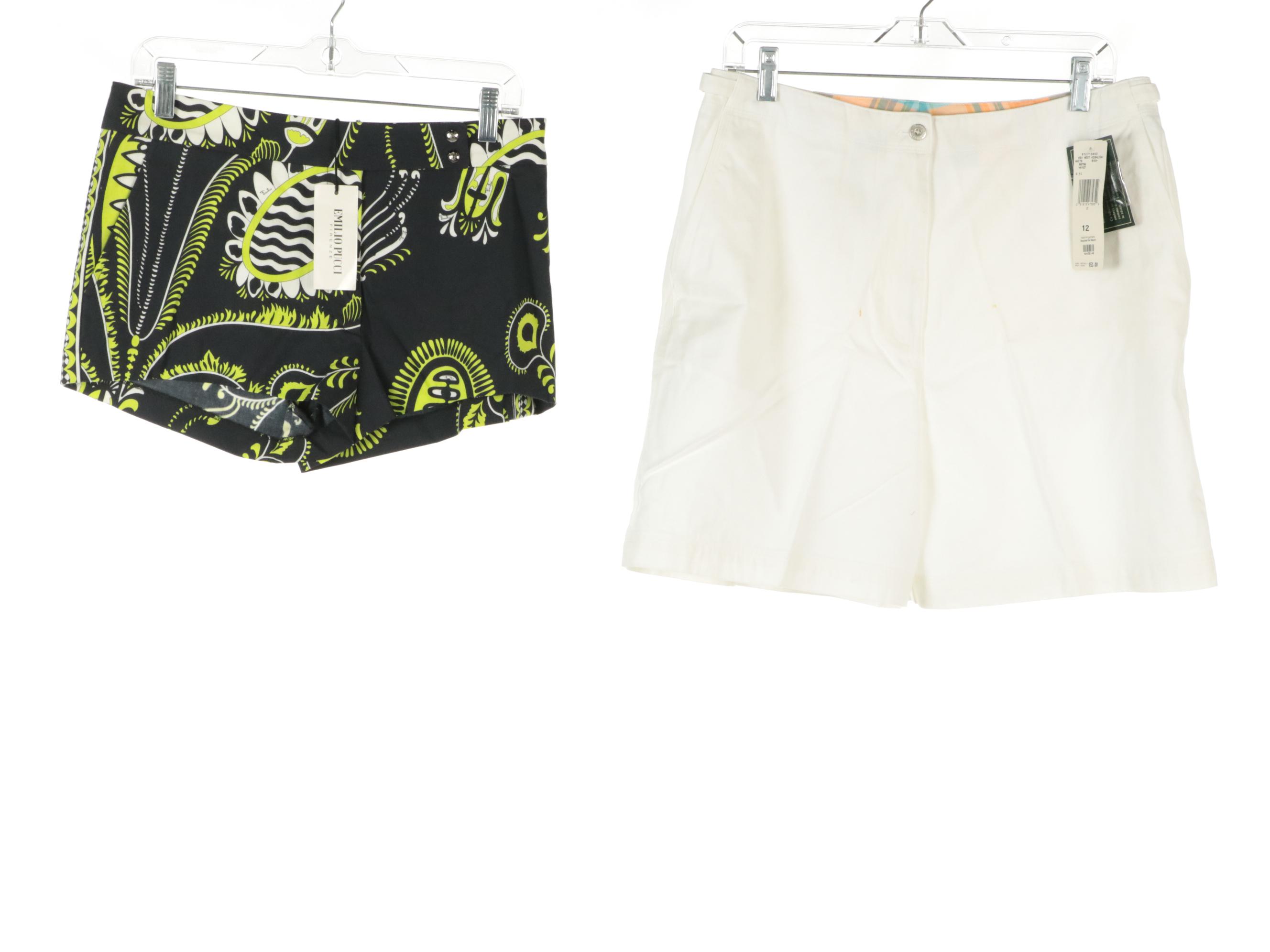 Emilio Pucci Mini Shorts with Escada Sport & Lauren Ralph Lauren Bermuda Shorts