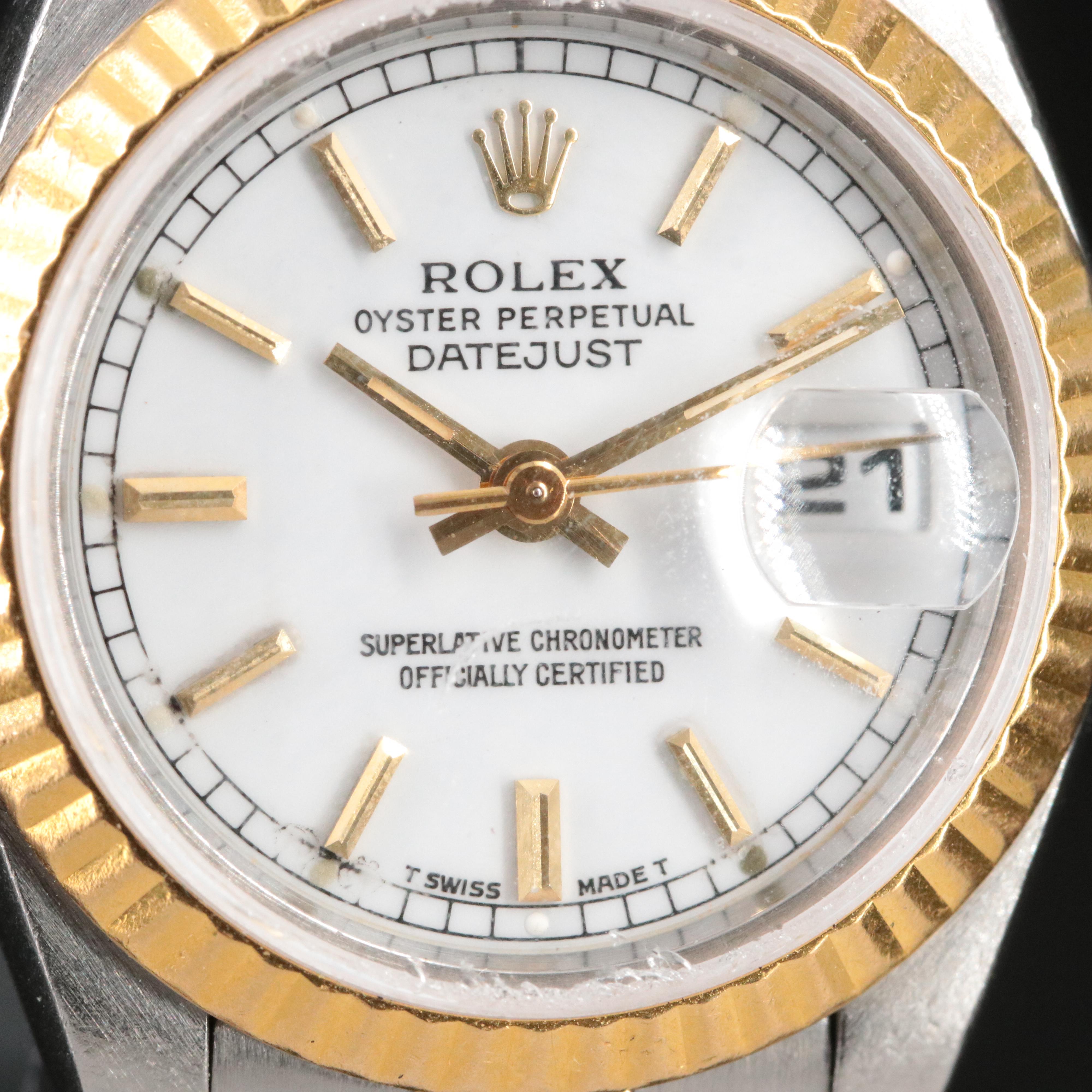 1991 Rolex Datejust 18K and Steel Two-Tone Watch