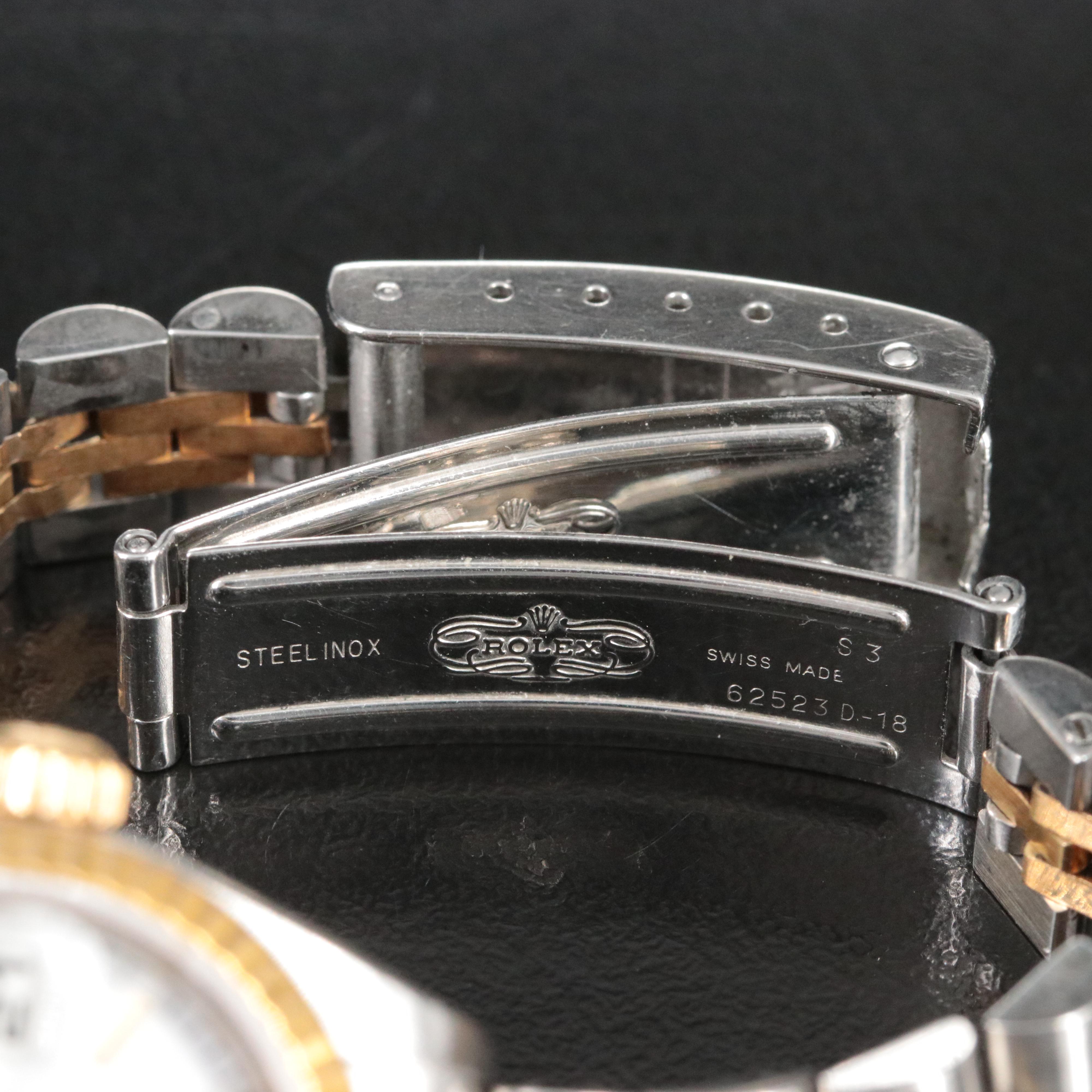 1991 Rolex Datejust 18K and Steel Two-Tone Watch