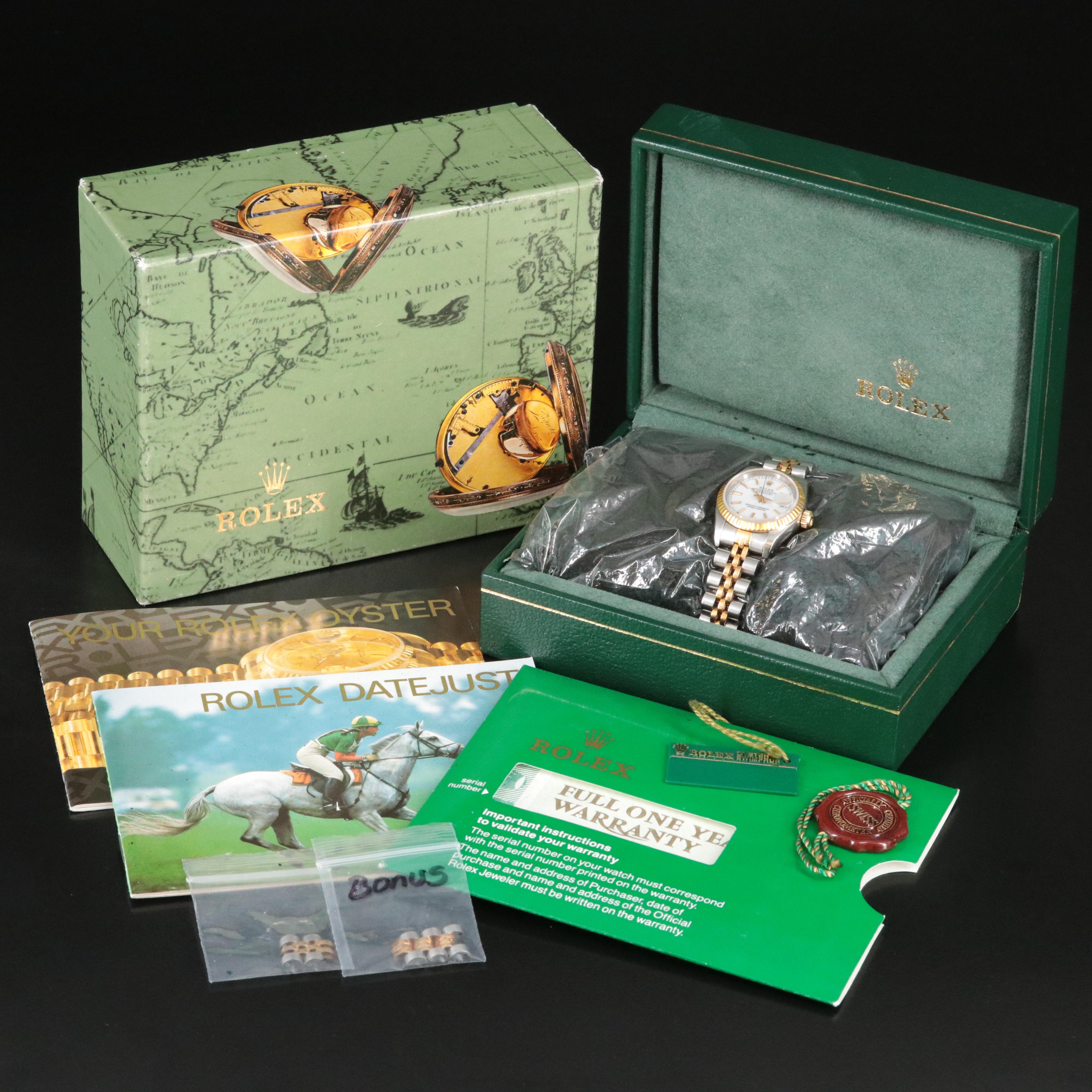 1991 Rolex Datejust 18K and Steel Two-Tone Watch