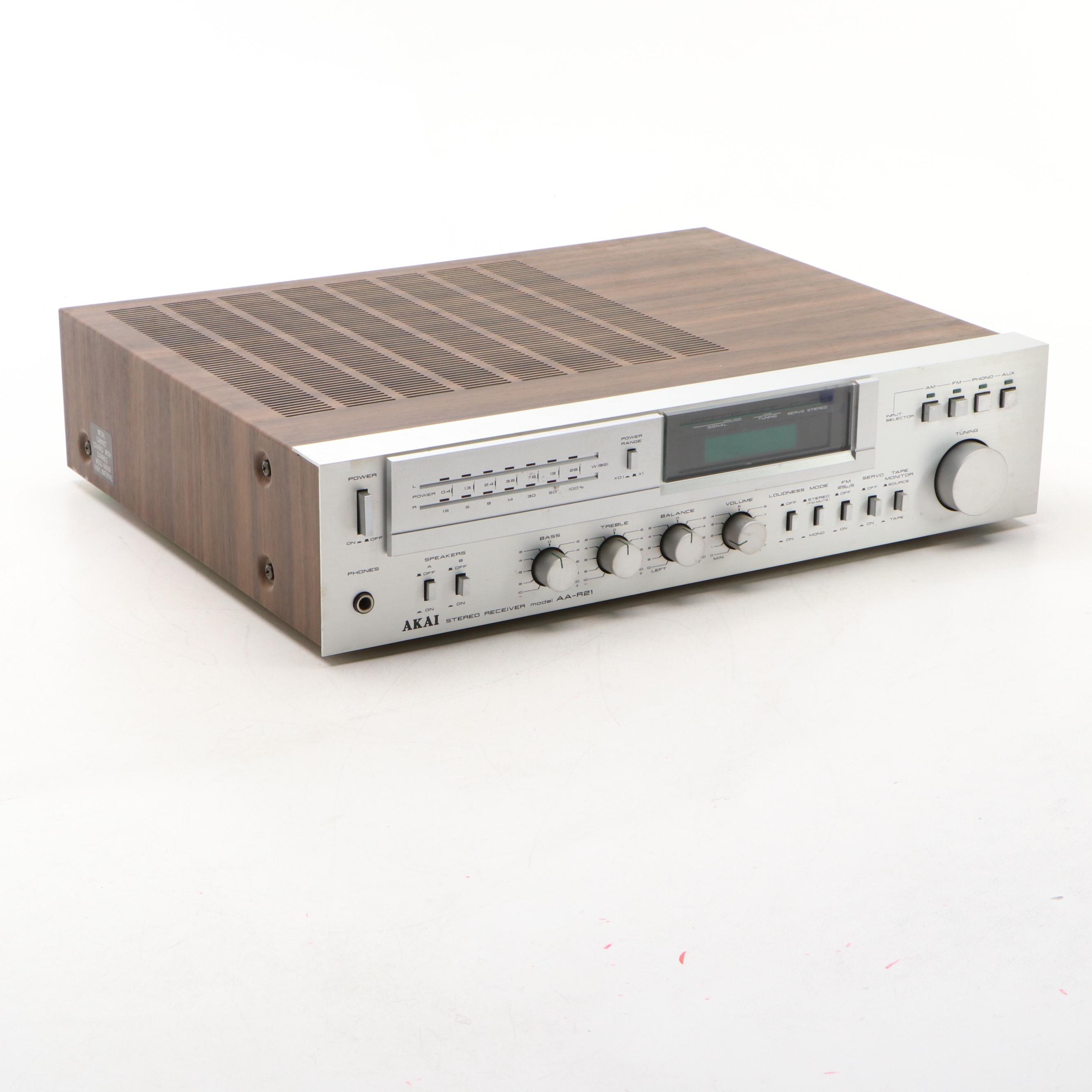 Akai Model AA-R21 Stereo Receiver, 1980s