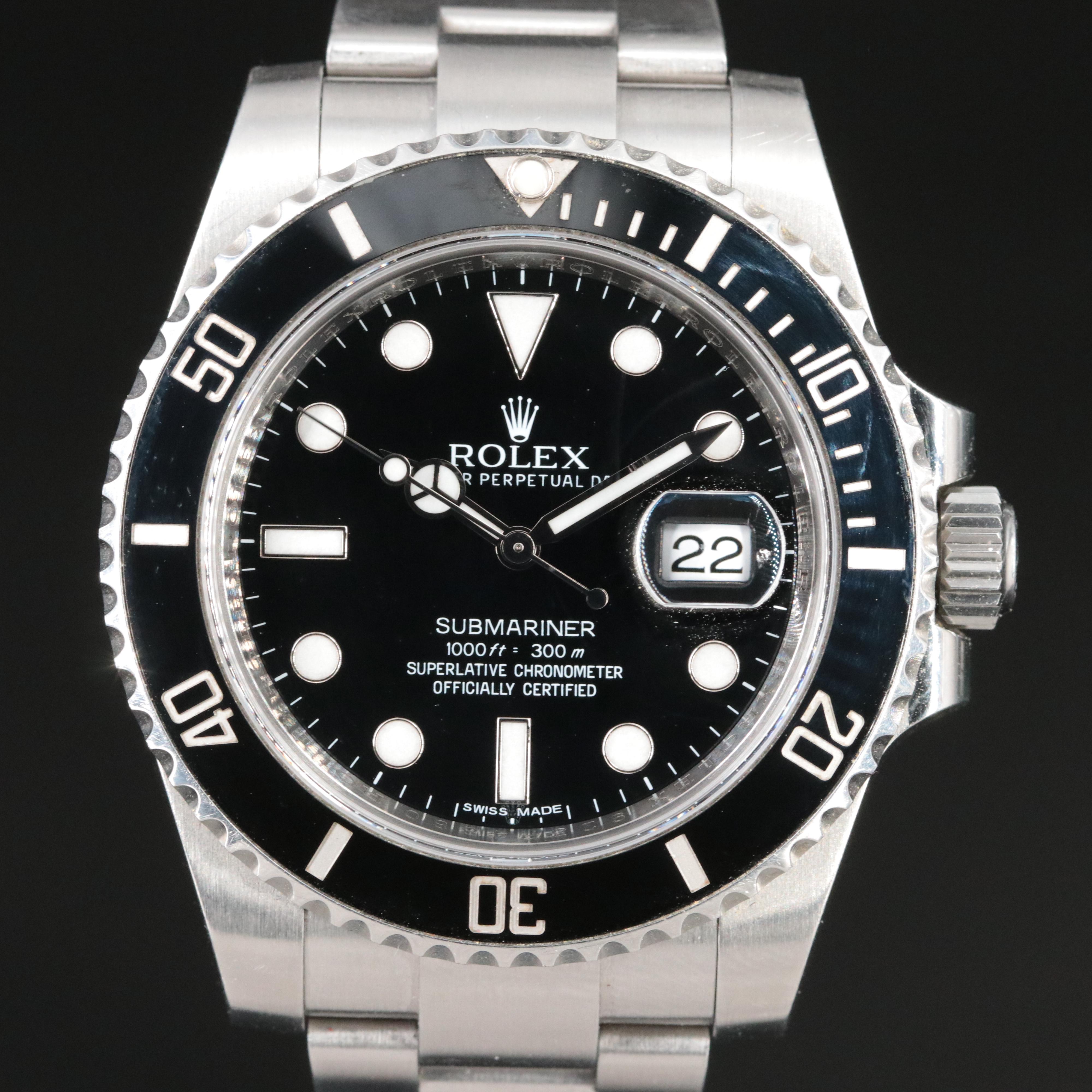Rolex Submariner Date Cerachrom Bezel Watch