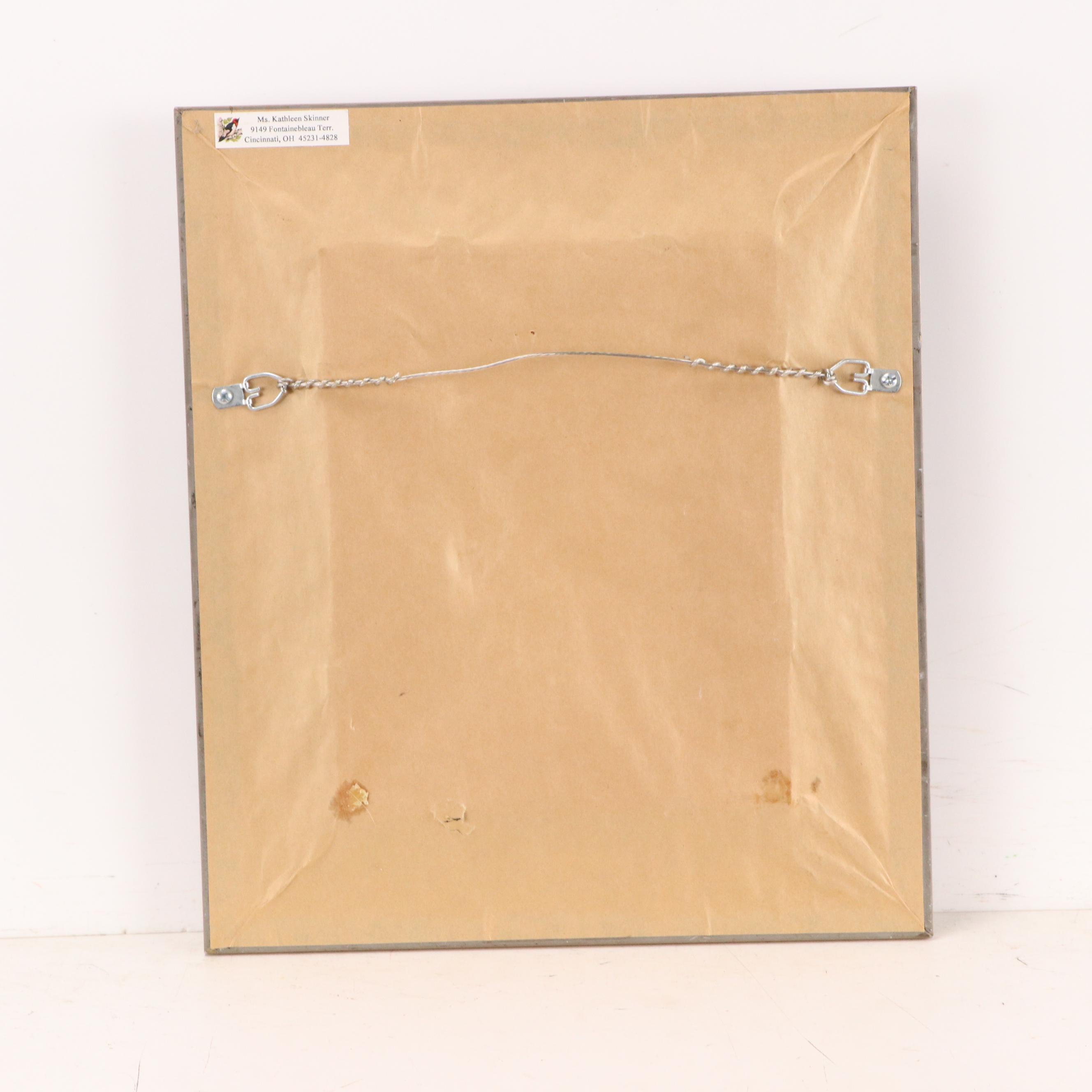 Kathleen Skinner Stylized Acrylic Portrait, 21st Century