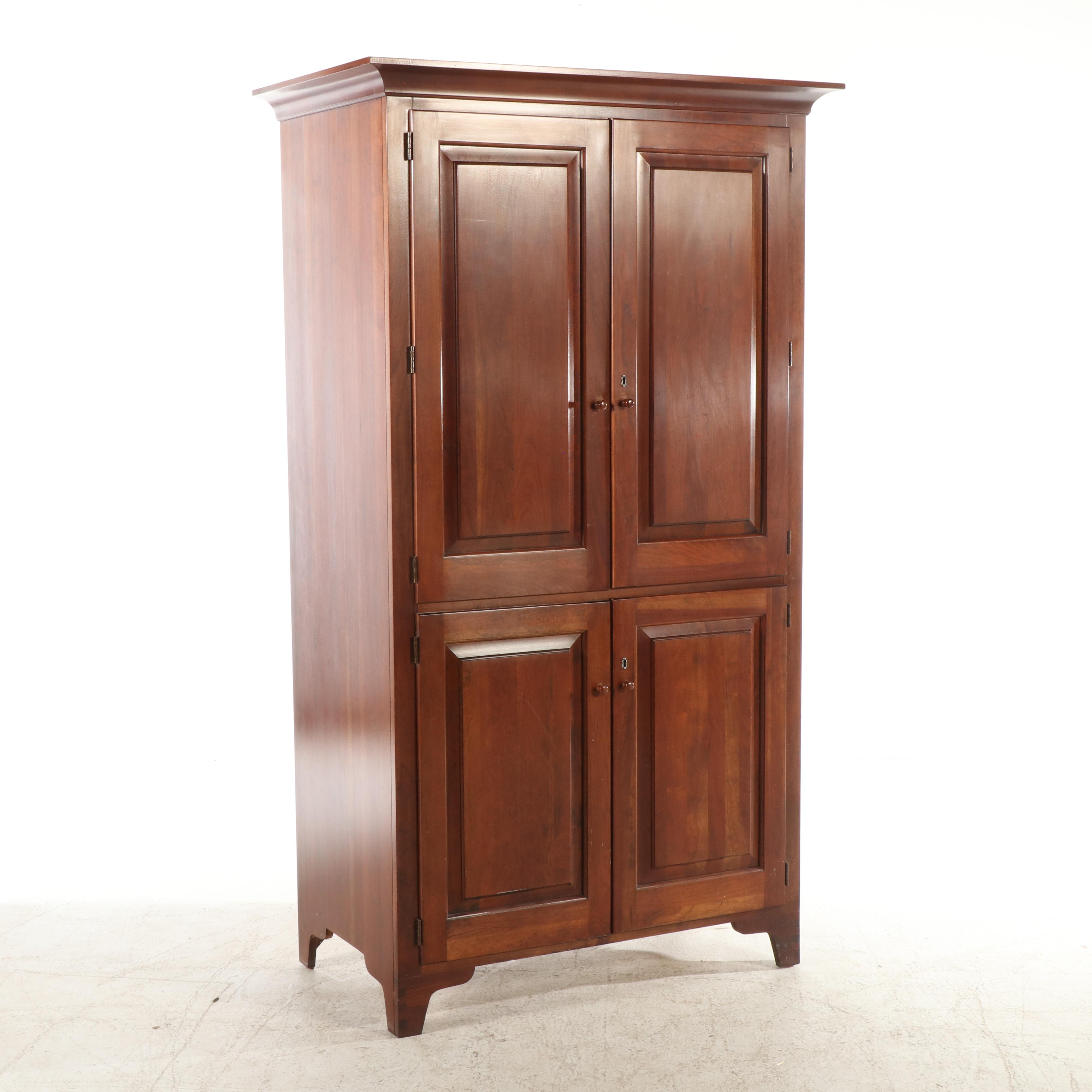Jamestown Sterling Shaker Sampler Collection Cherry Armoire