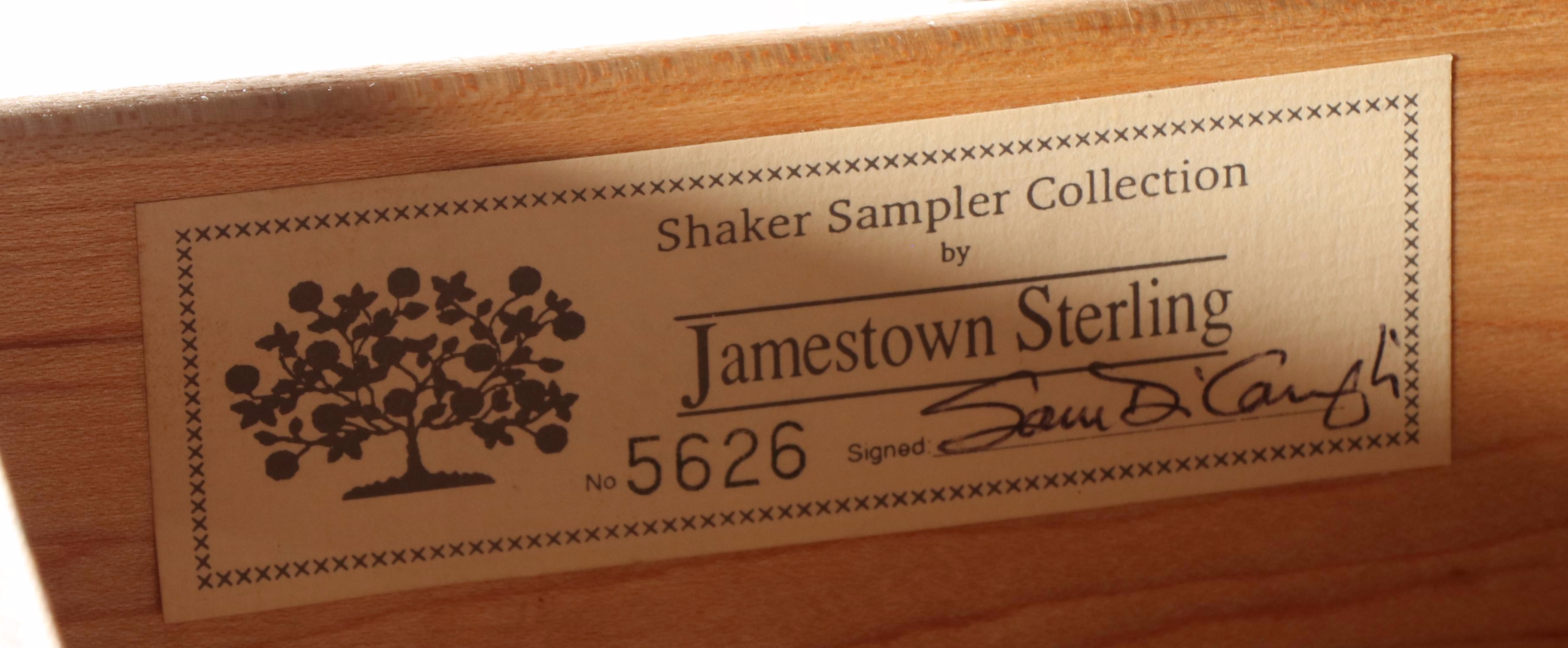 Jamestown Sterling Shaker Sampler Collection Cherry Armoire