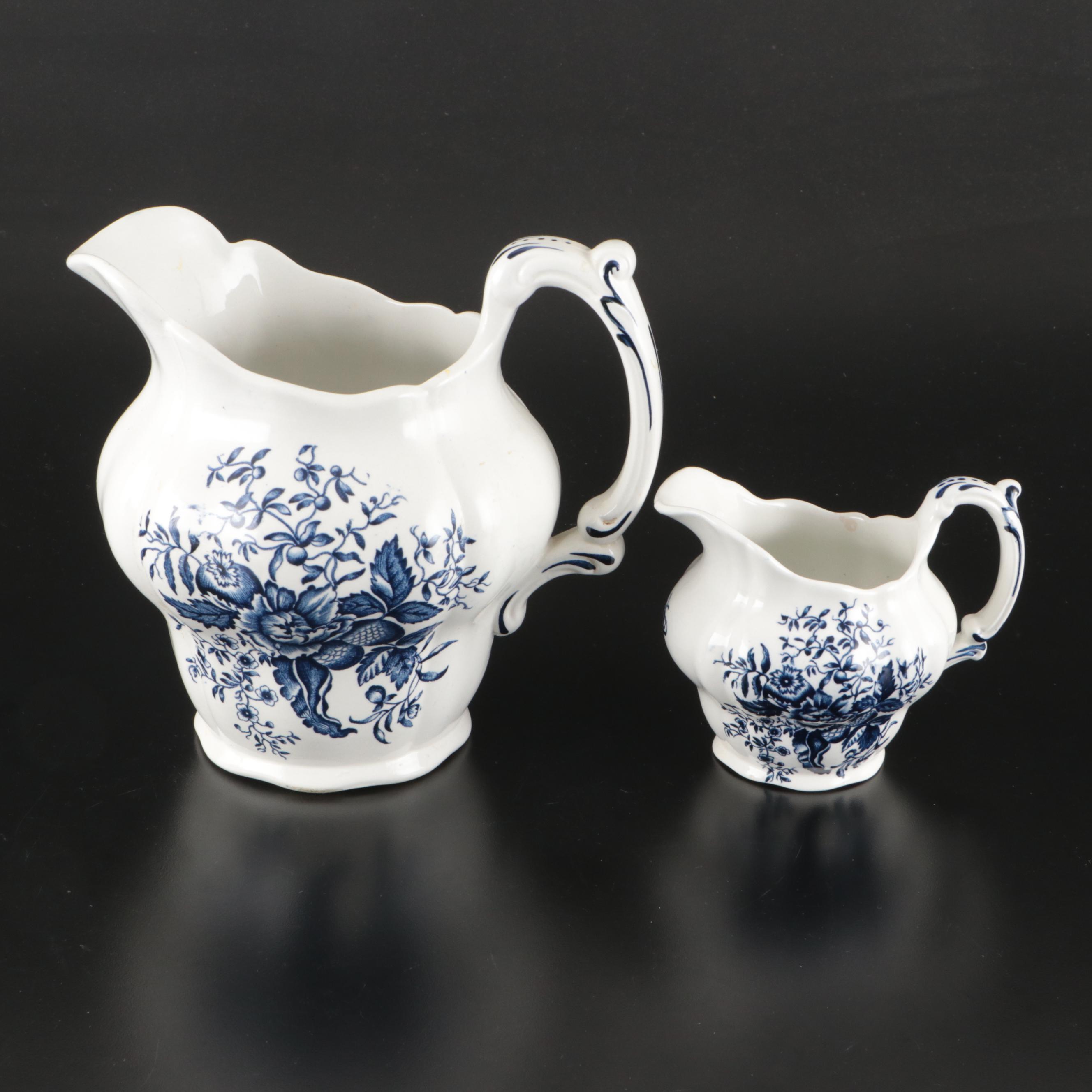 Booths "Peony Blue" Porcelain Tableware