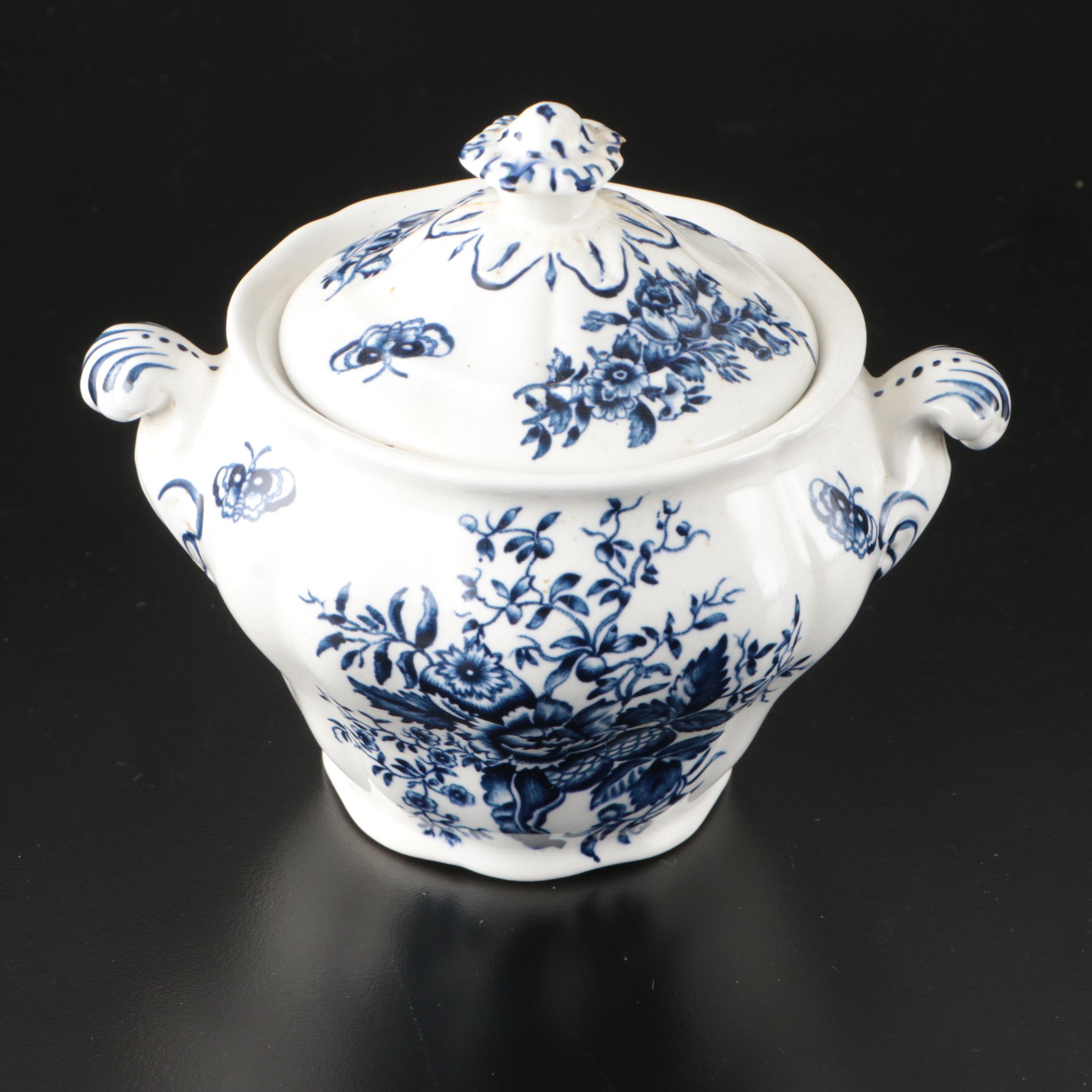 Booths "Peony Blue" Porcelain Tableware