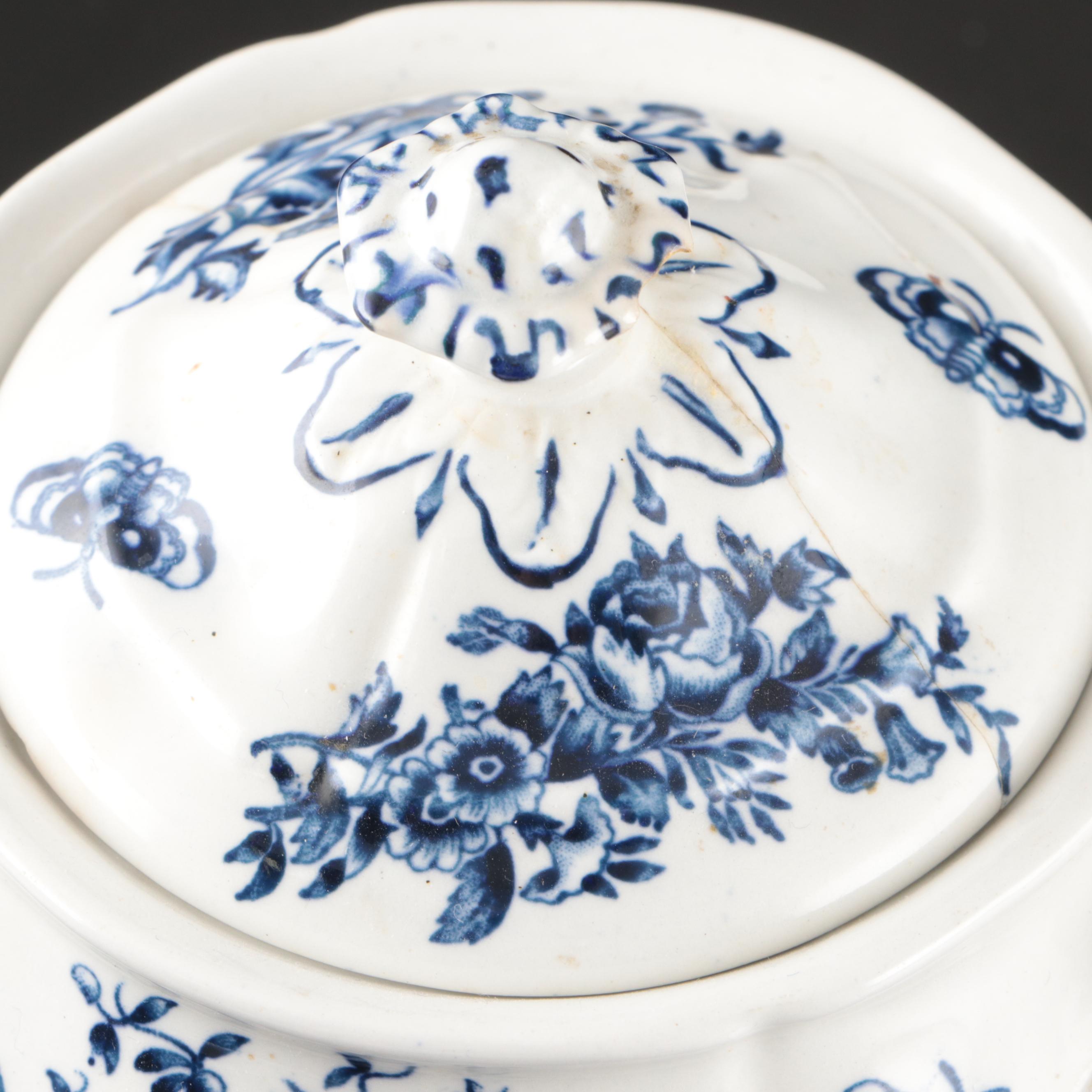 Booths "Peony Blue" Porcelain Tableware