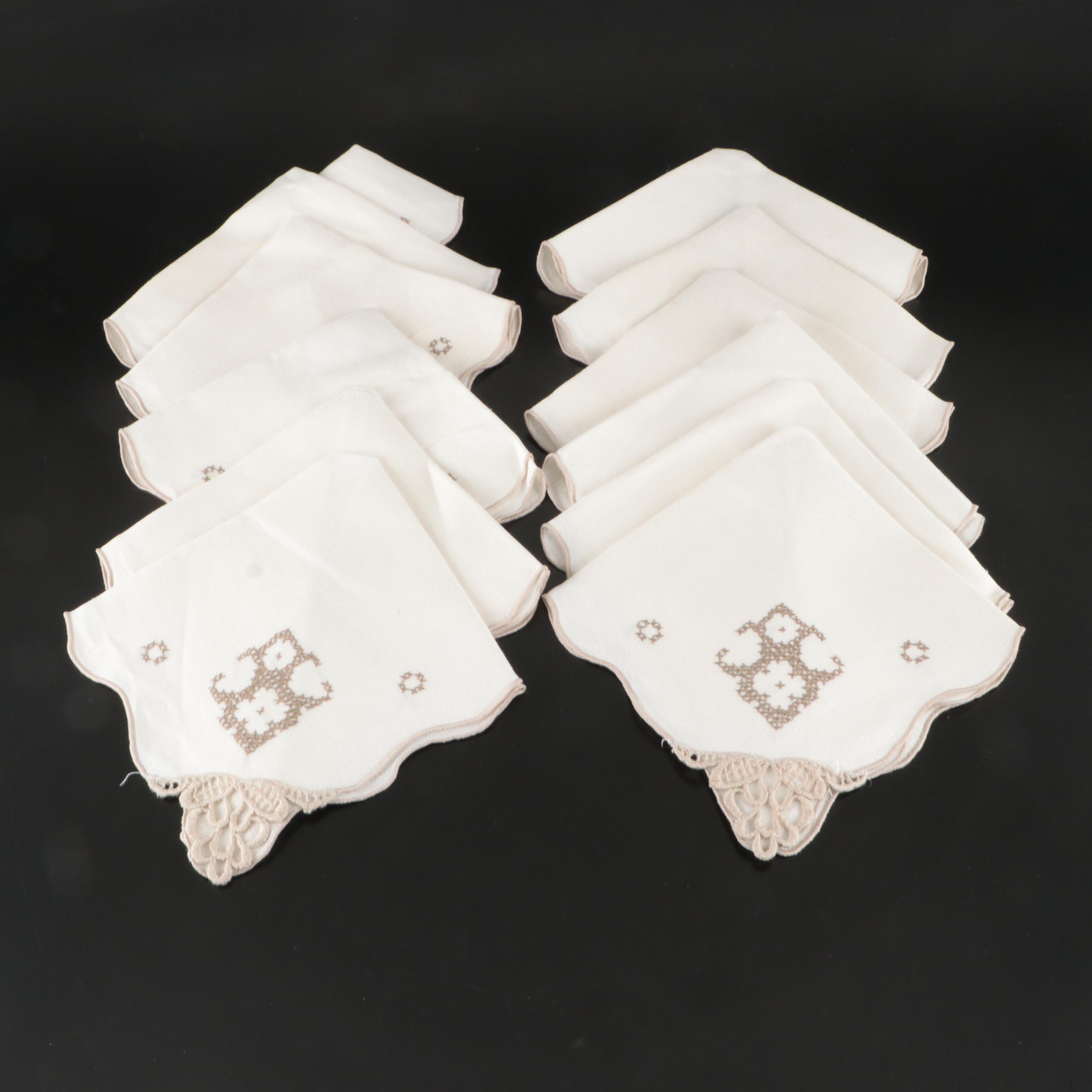 Lace-Edged with Embroidered and Cutwork Linens, 20th Century