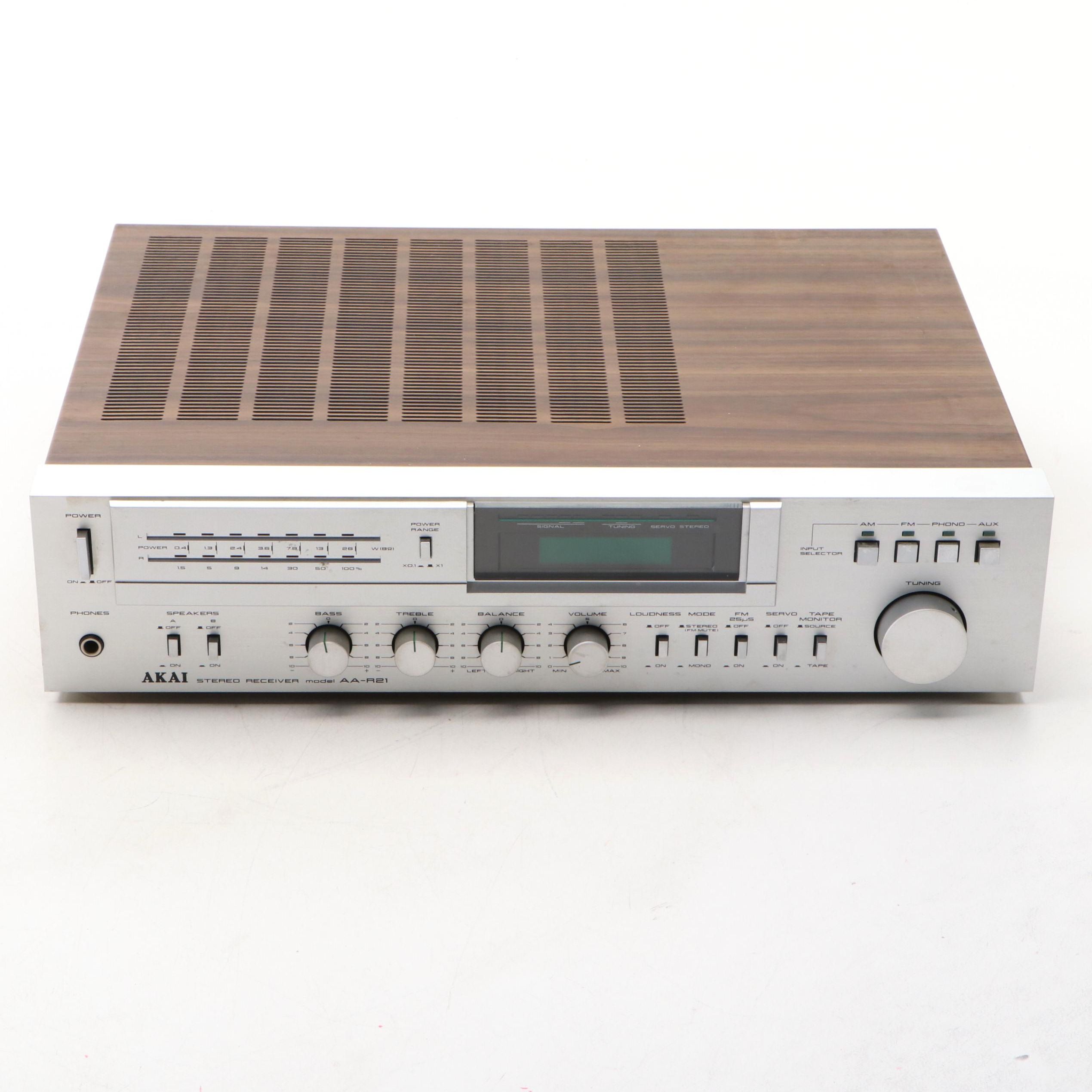Akai Model AA-R21 Stereo Receiver, 1980s