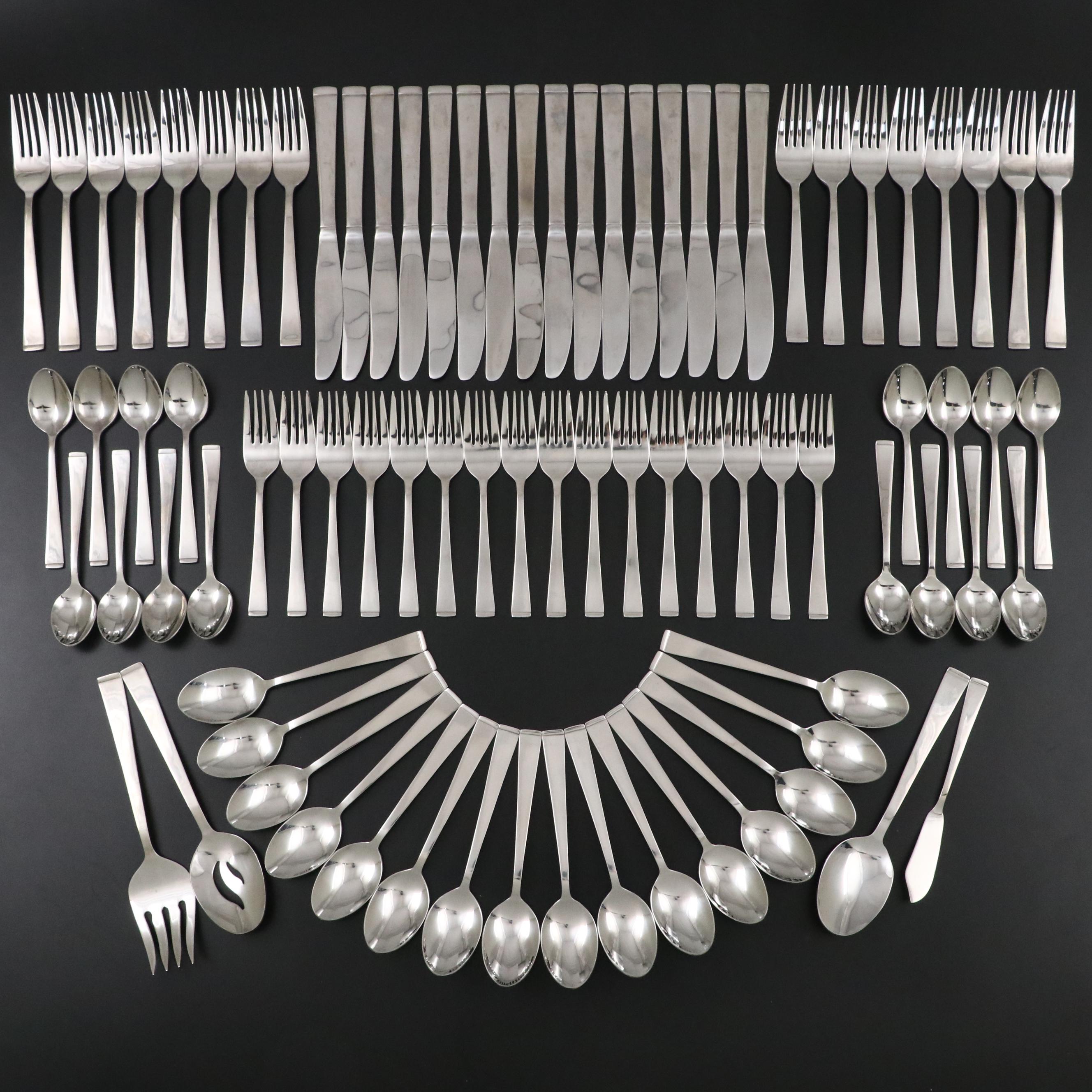 International Silver "New Charm" Stainless Serving Fork and More Flatware