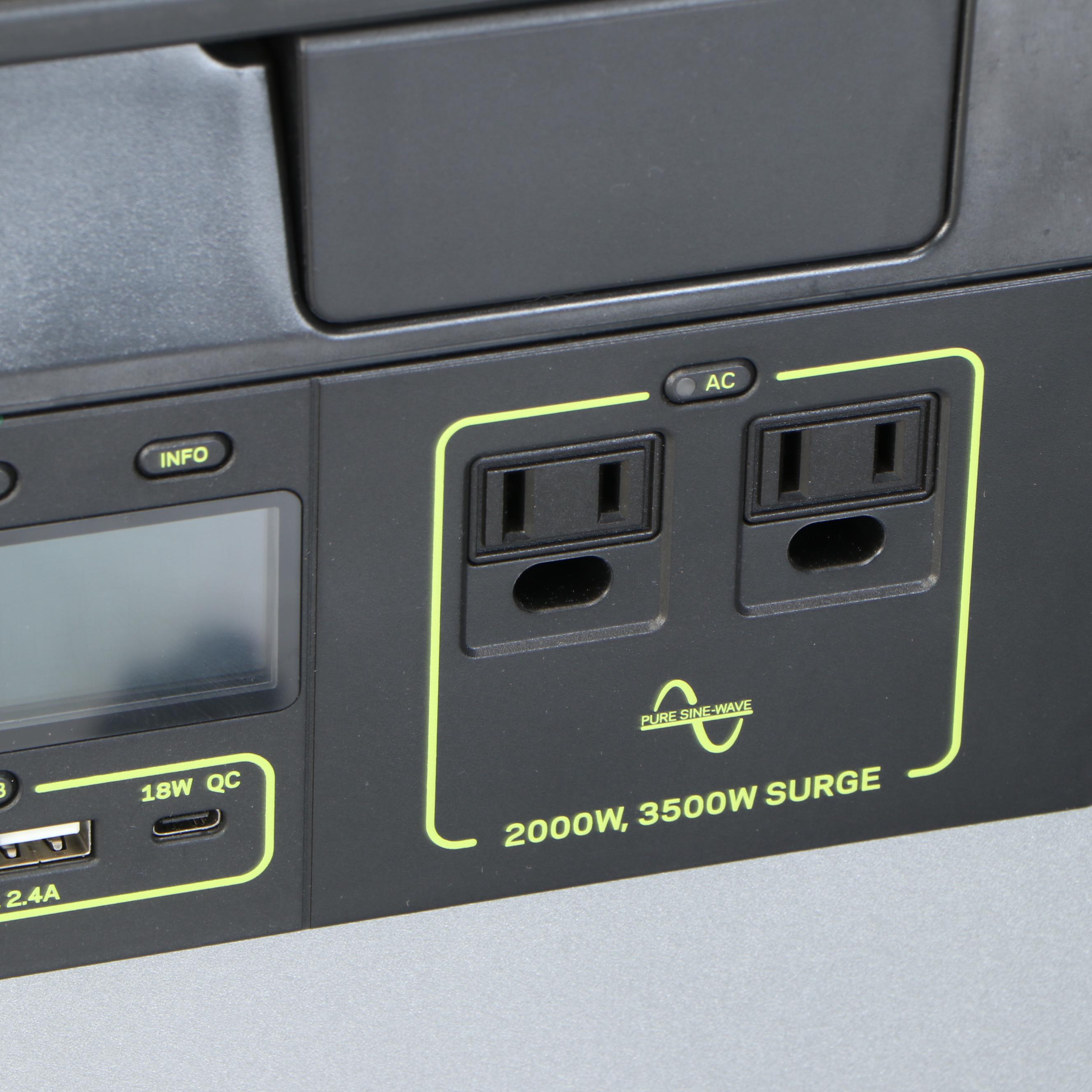 Goal Zero Yeti 3000x Portable Power Station with Power Supply Accessories