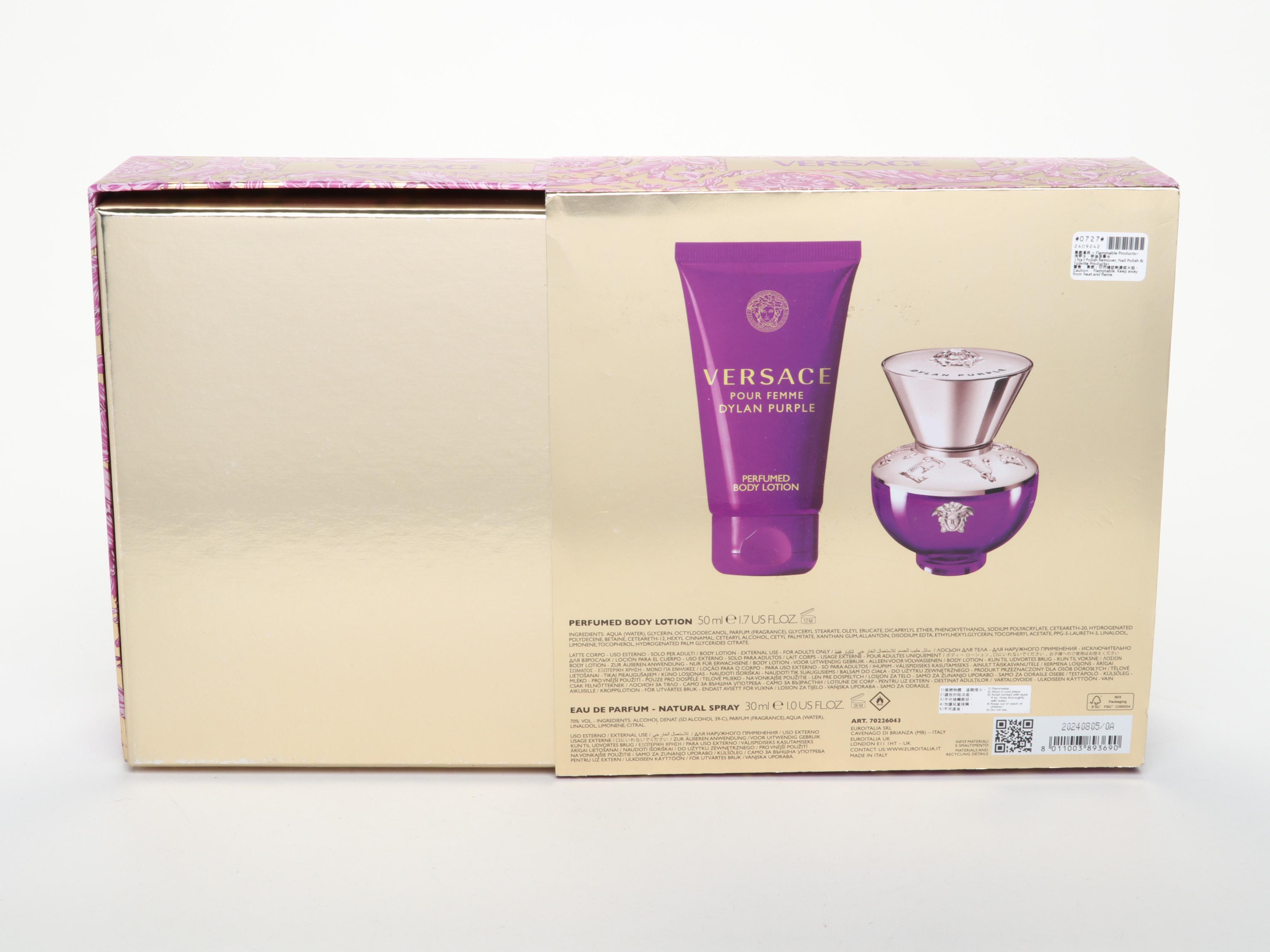Versace Dylan Purple Eau De Parfum and Perfumed Body Lotion