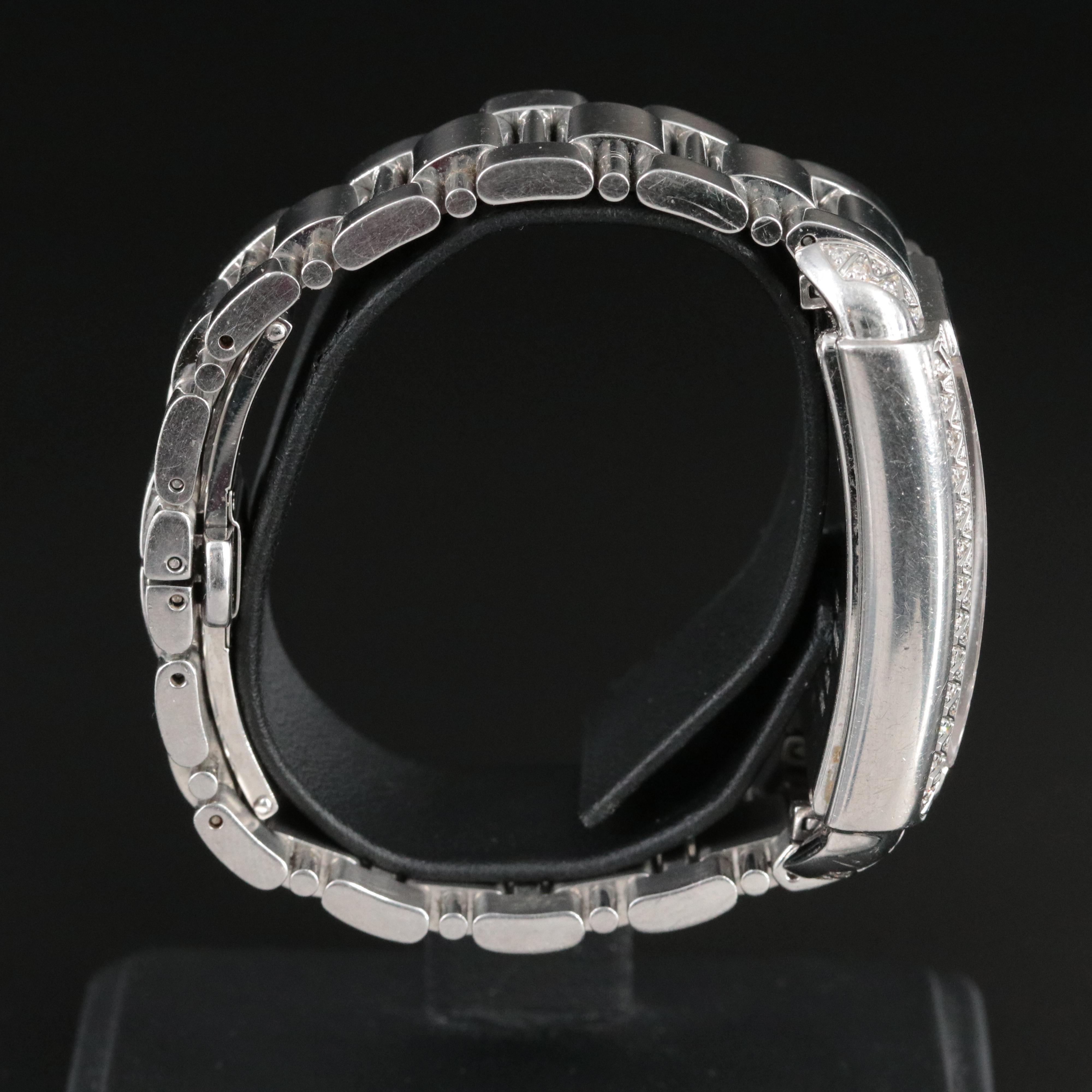 Michele Urban Diamond Mother-of-Pearl Dial Date Watch