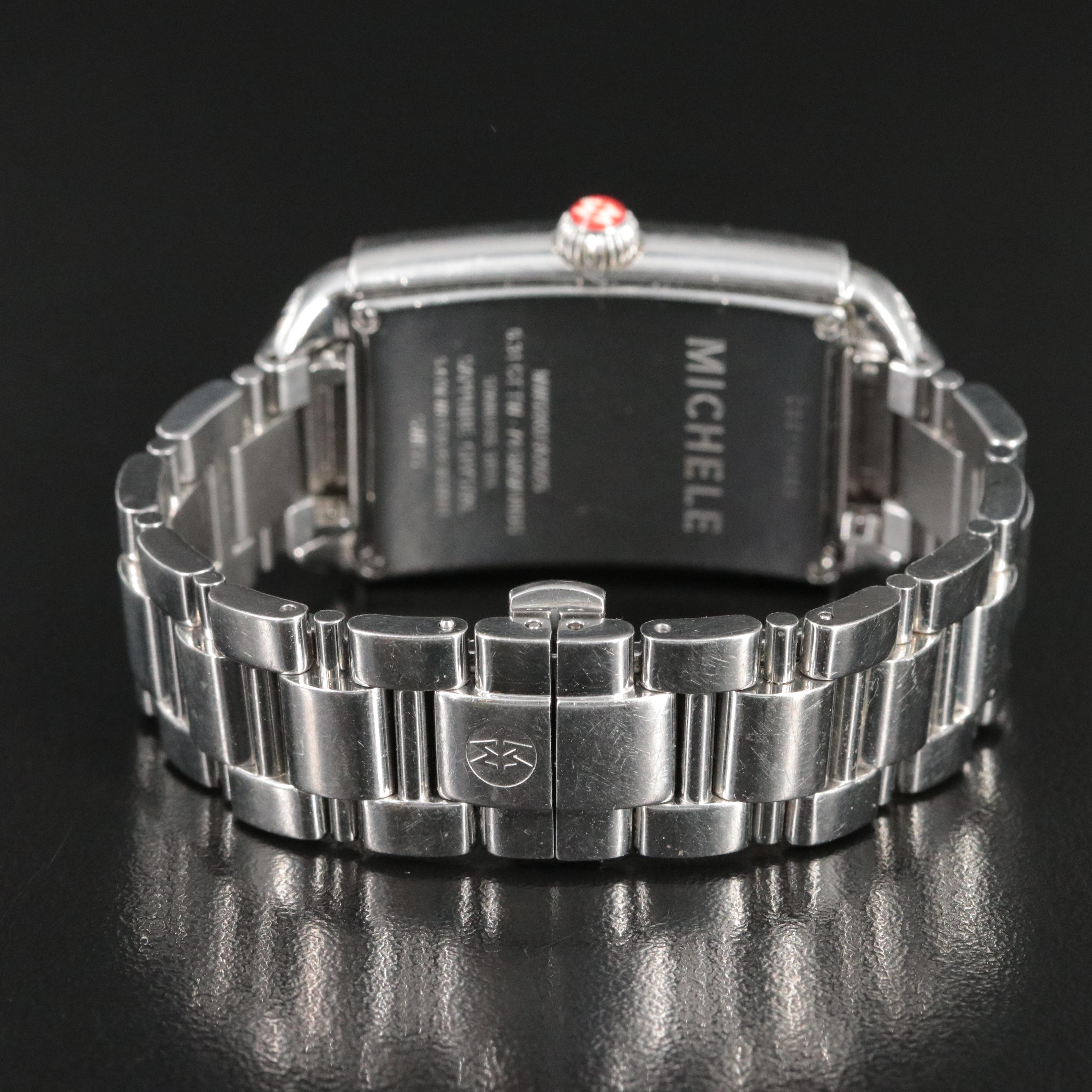 Michele Urban Diamond Mother-of-Pearl Dial Date Watch