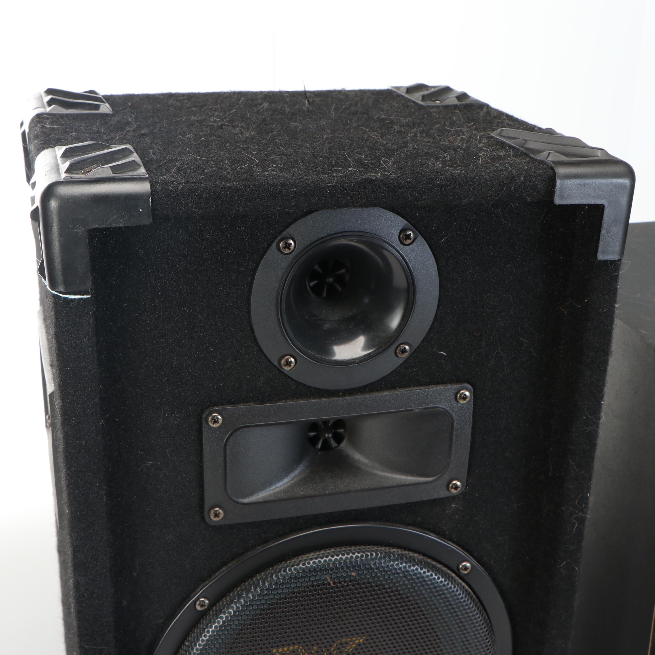 Pair of Jensen JP 1200 Speakers with Sony Active Subwoofer