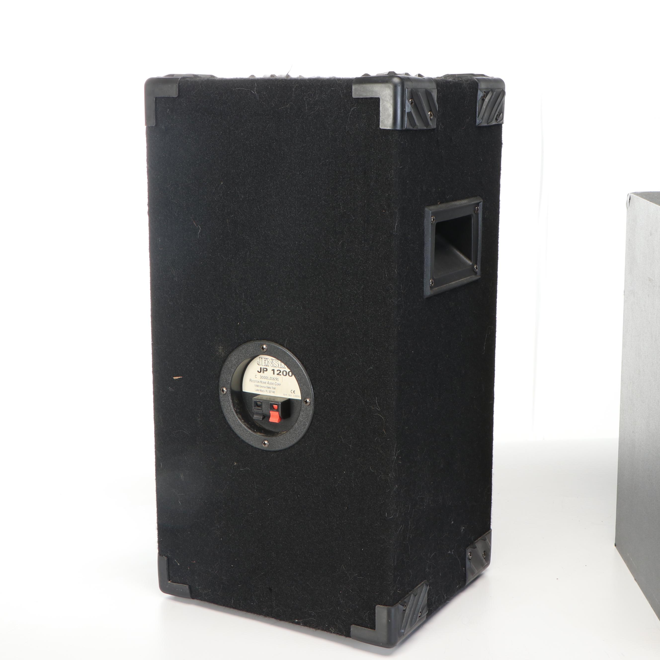 Pair of Jensen JP 1200 Speakers with Sony Active Subwoofer