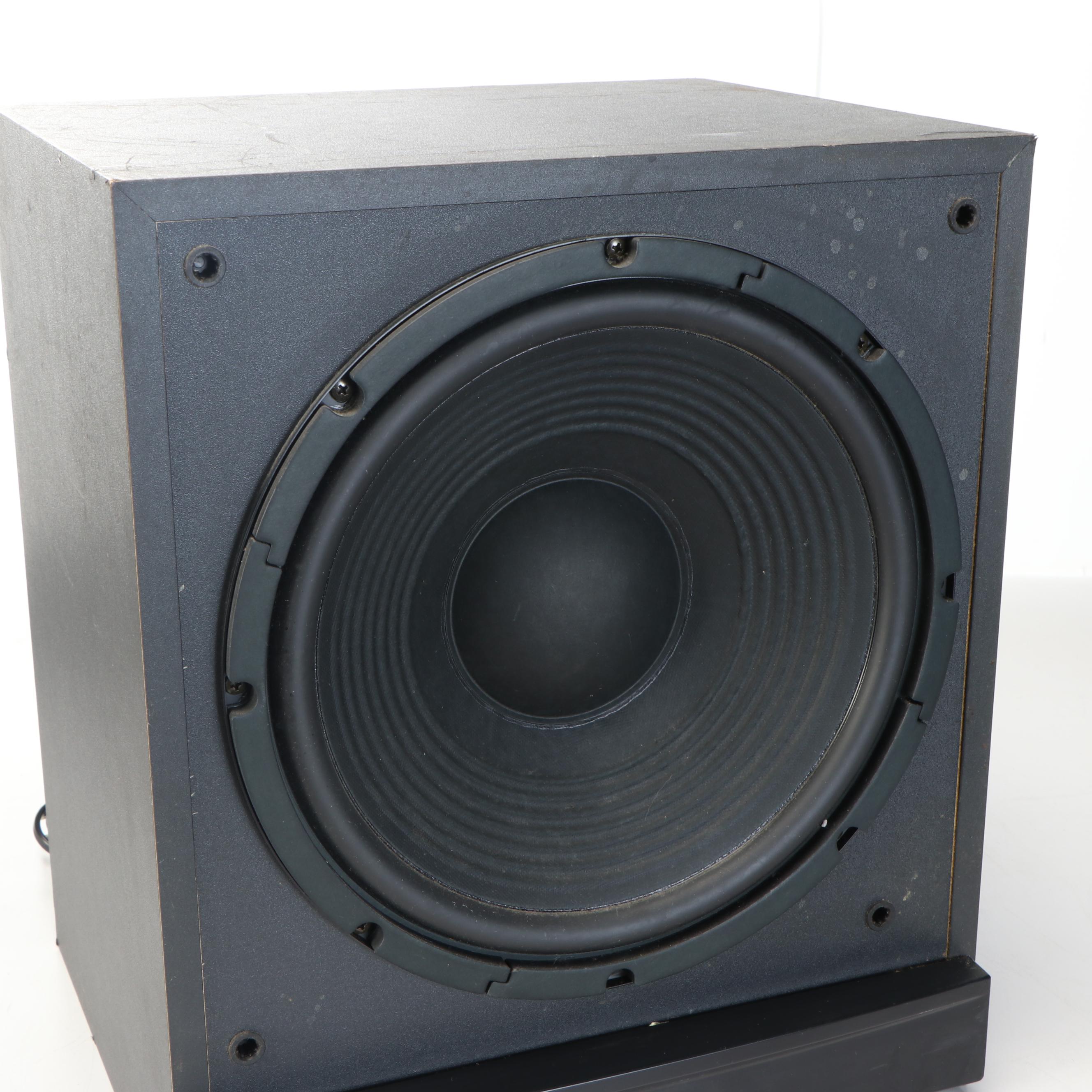 Pair of Jensen JP 1200 Speakers with Sony Active Subwoofer