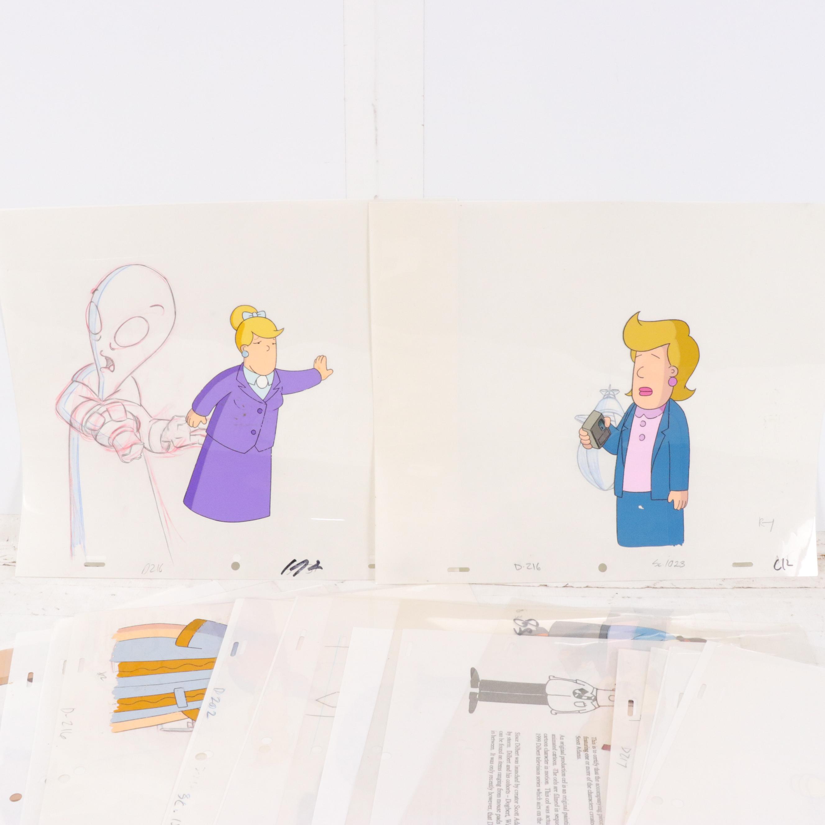 "Dilbert" Animation Production Cels, Circa 2000