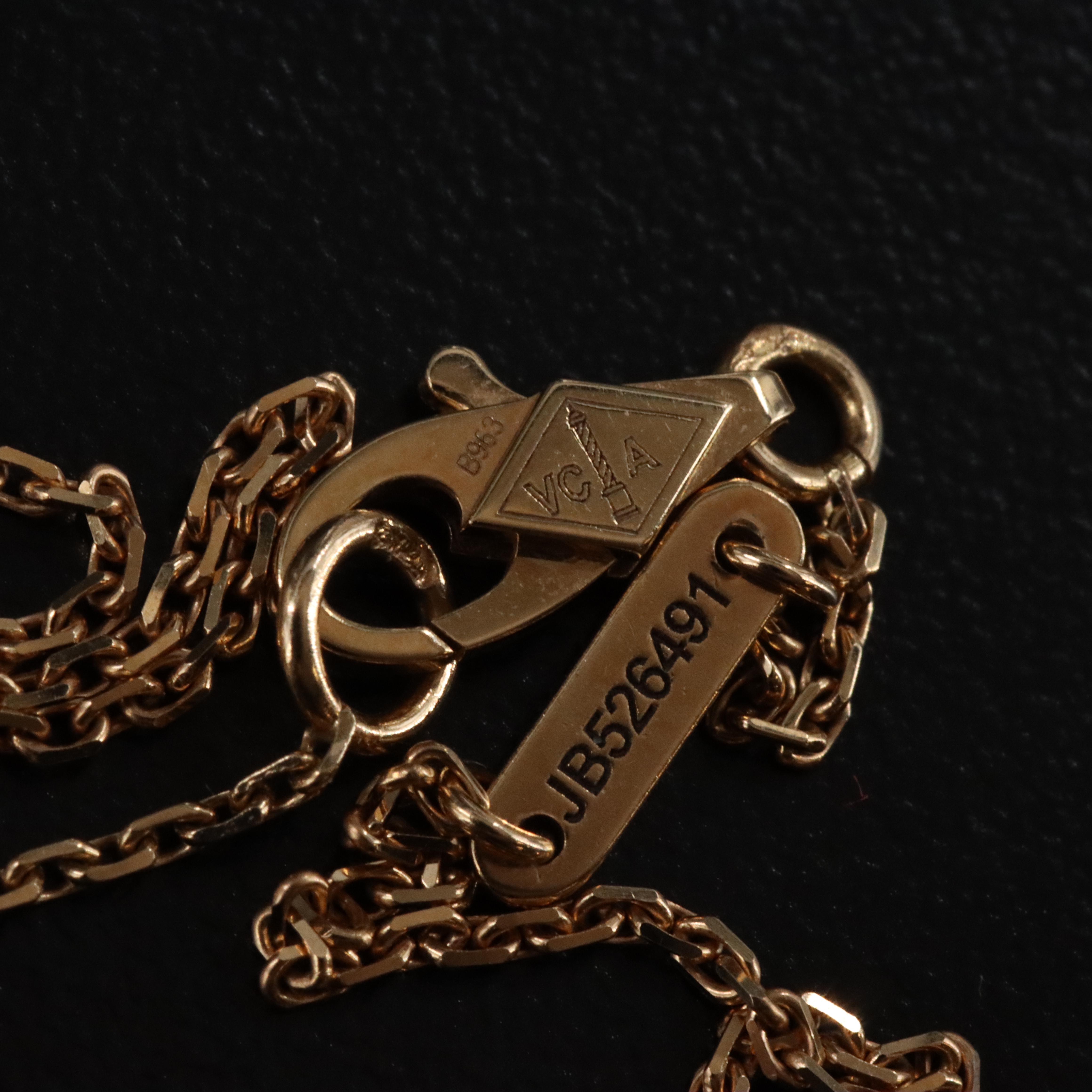 Van Cleef & Arpels Sweet Alhambra 18K Mother of Pearl Necklace