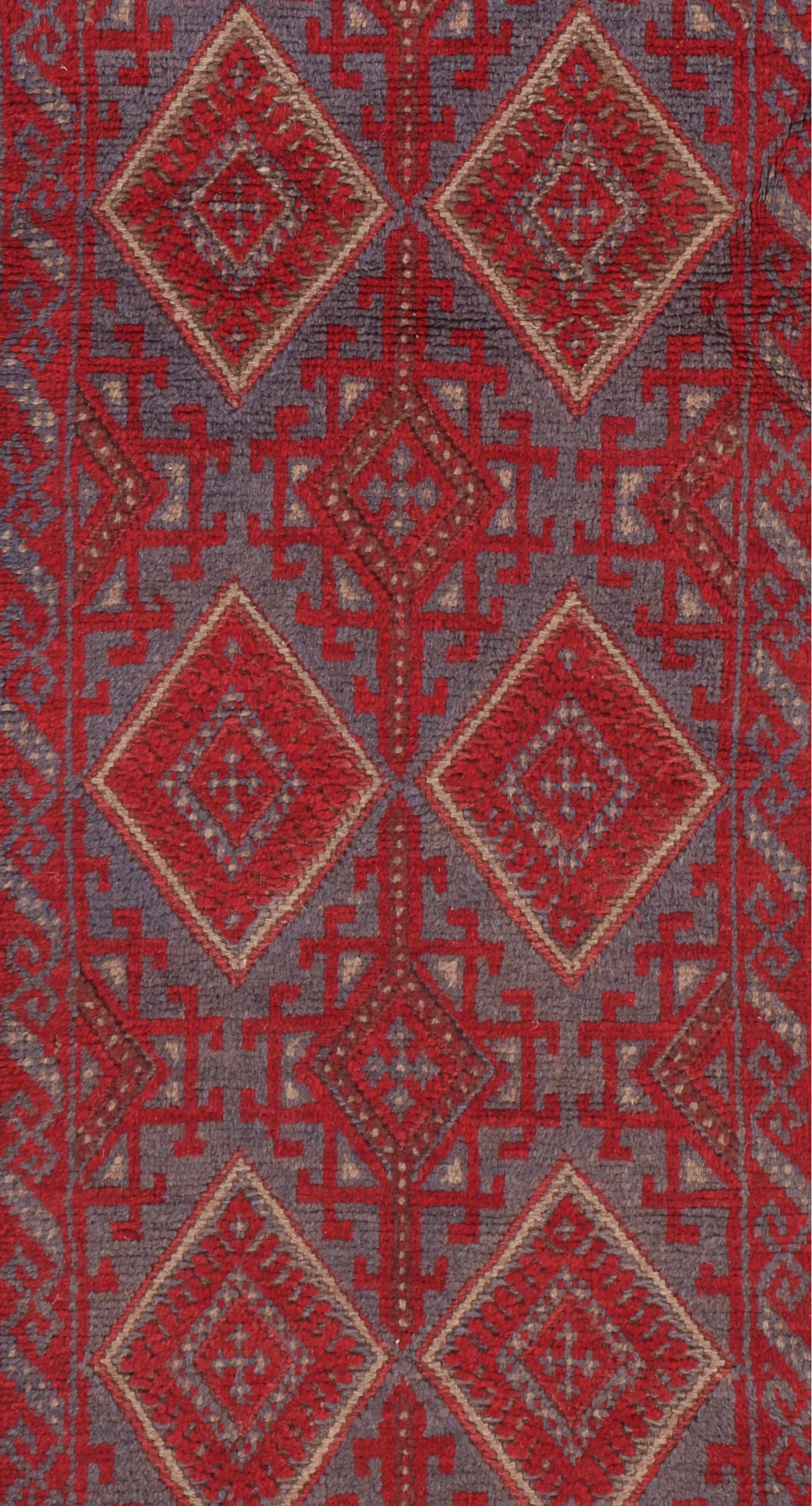 2' x 7'10 Handwoven Afghan Mashwani Carpet Runner