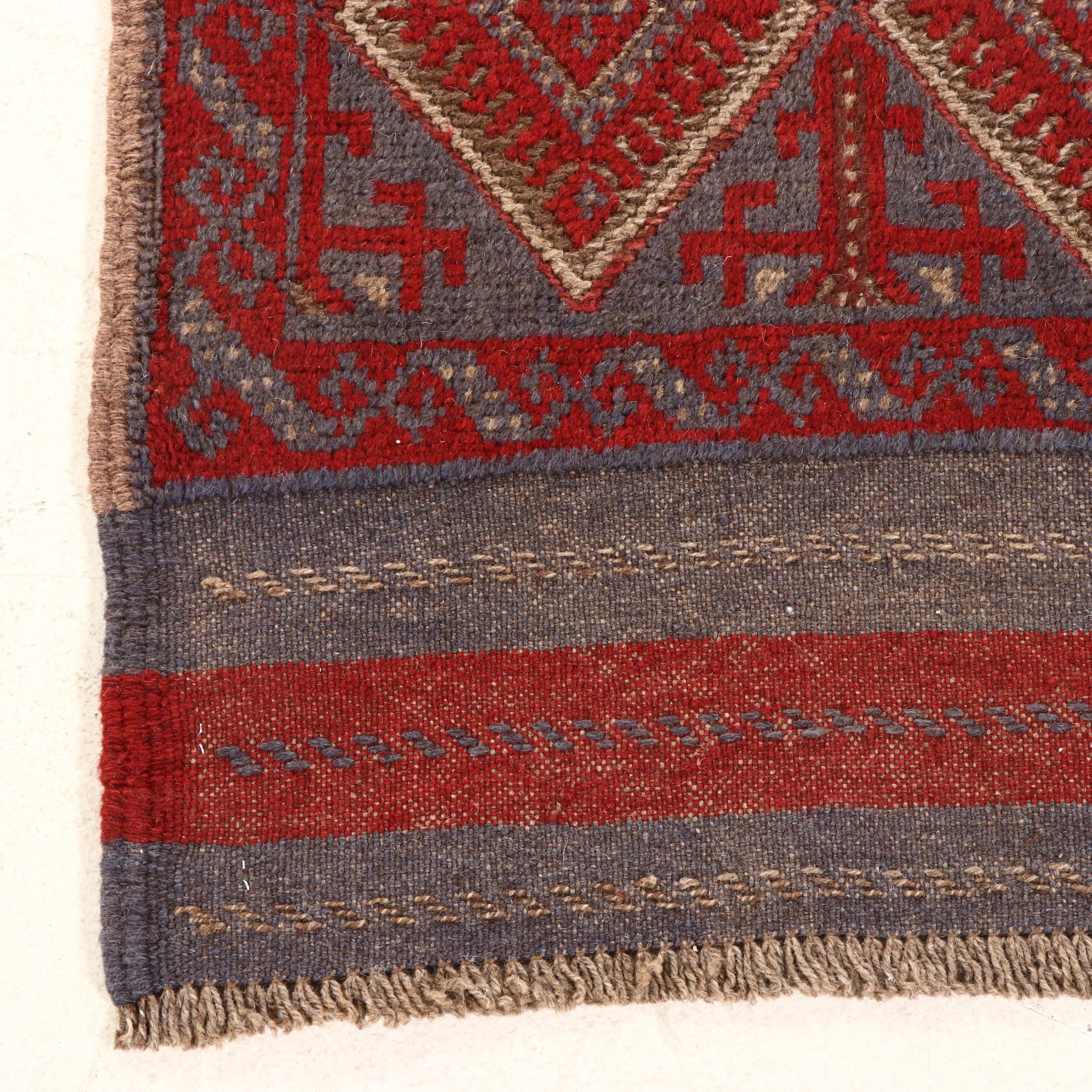 2' x 7'10 Handwoven Afghan Mashwani Carpet Runner