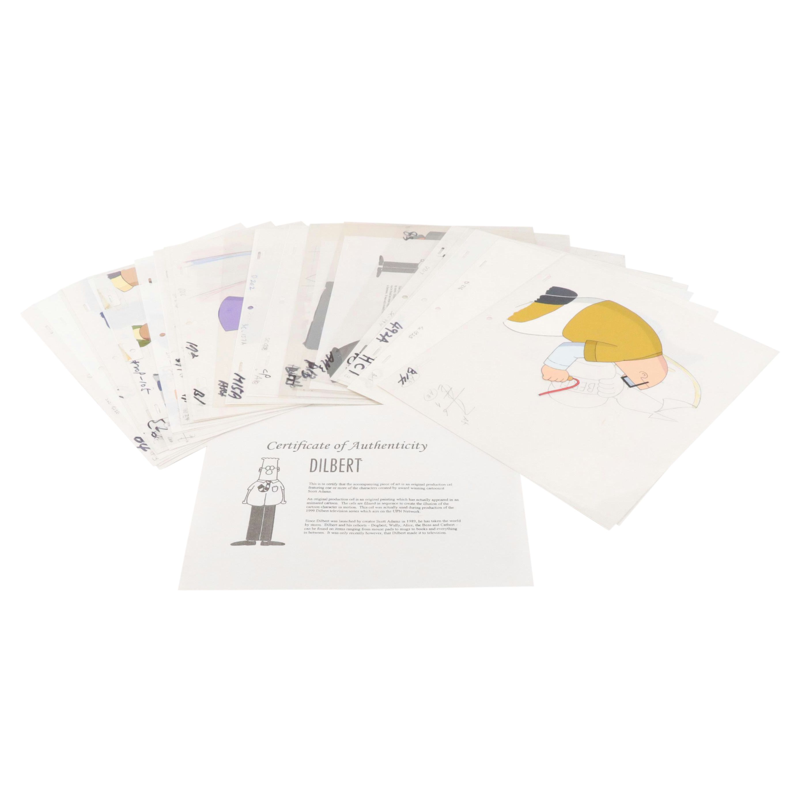 "Dilbert" Animation Production Cels, Circa 2000