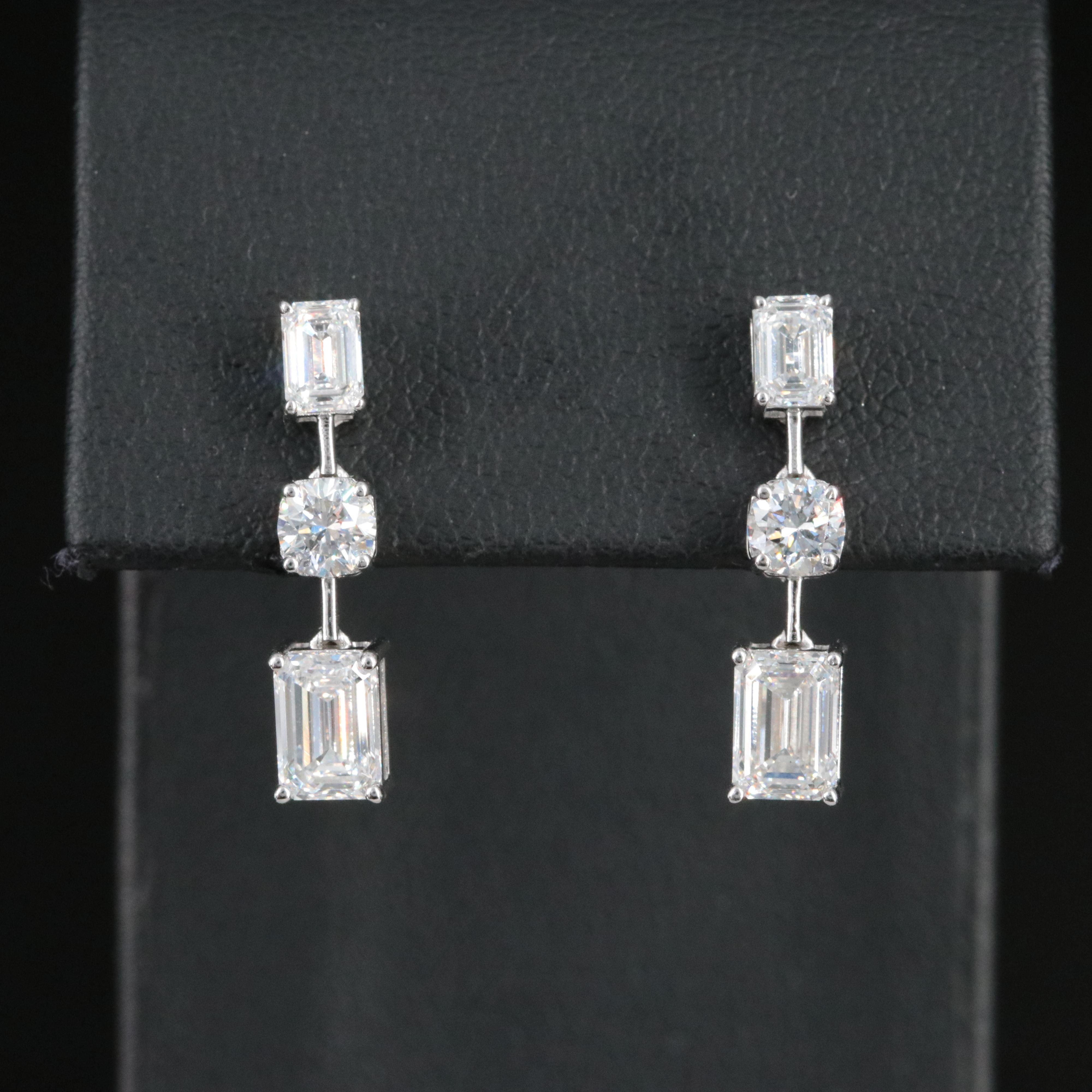 14K 2.77 CTW Lab Grown Diamond Earrings