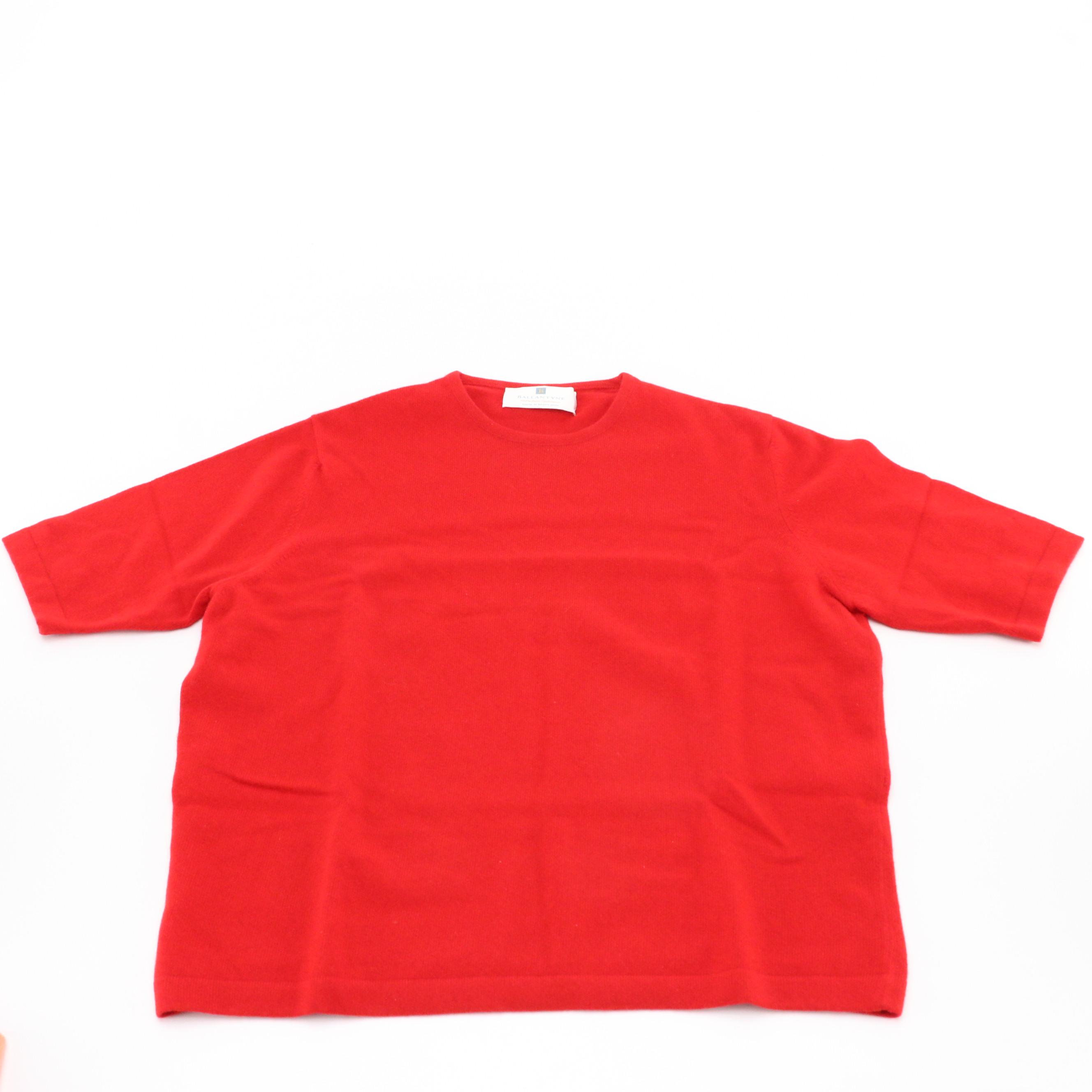 Ballantyne Short Sleeve and Cashmere Company Long Sleeve Tops in Cashmere