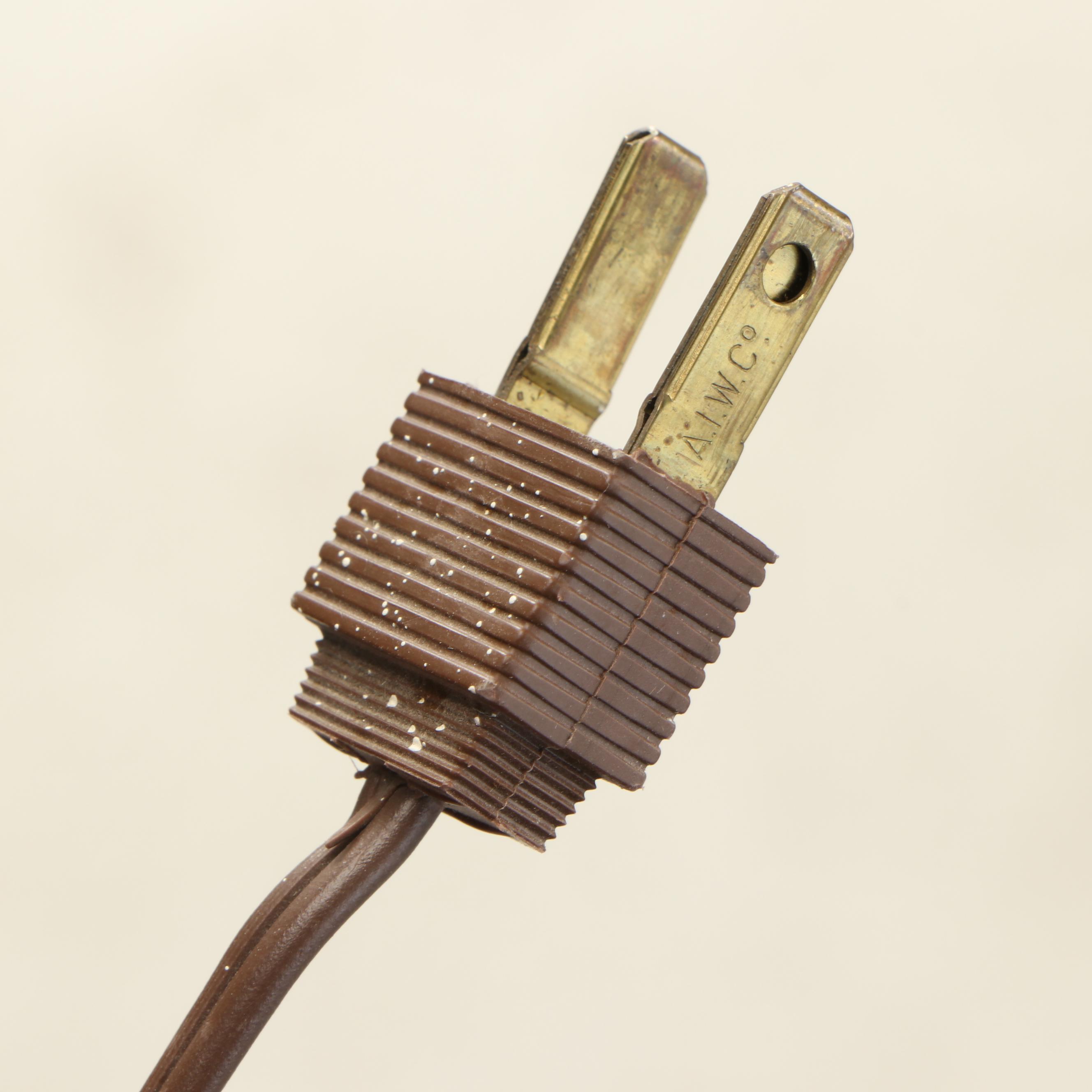 Hollywood Regency Style Amber Glass Table Lamp