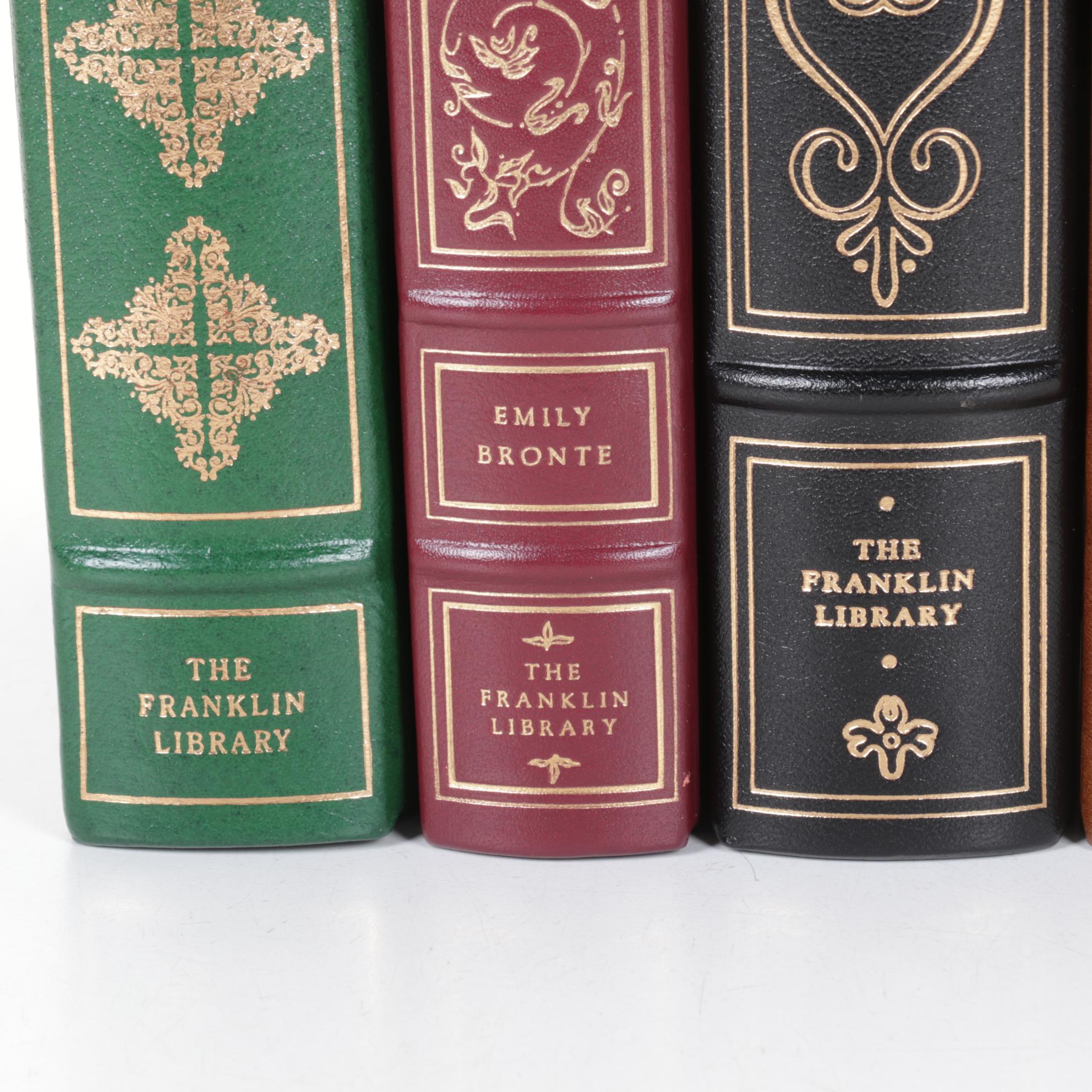 Franklin Library Collection of Seven Leather-Bound Personal Library Books
