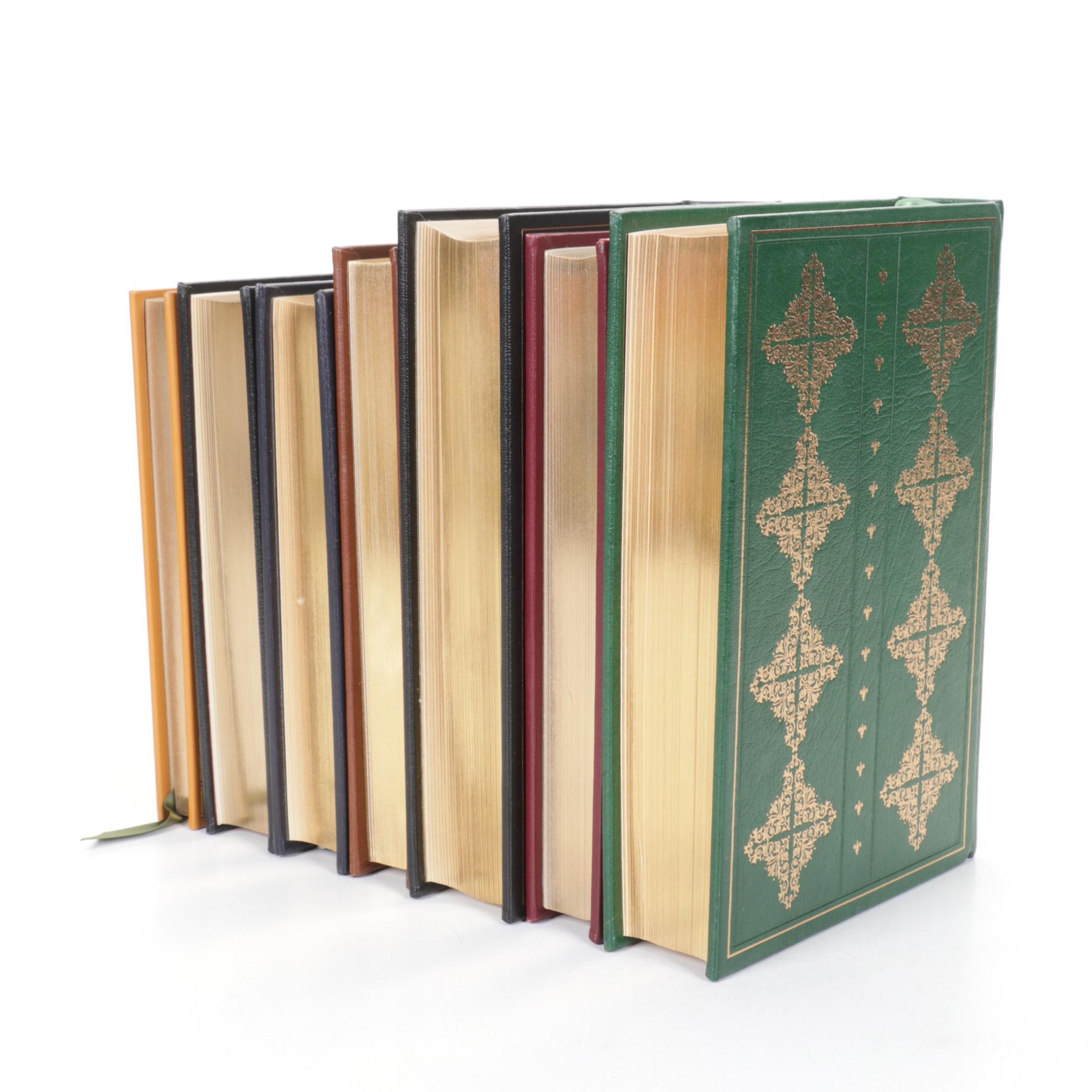 Franklin Library Collection of Seven Leather-Bound Personal Library Books