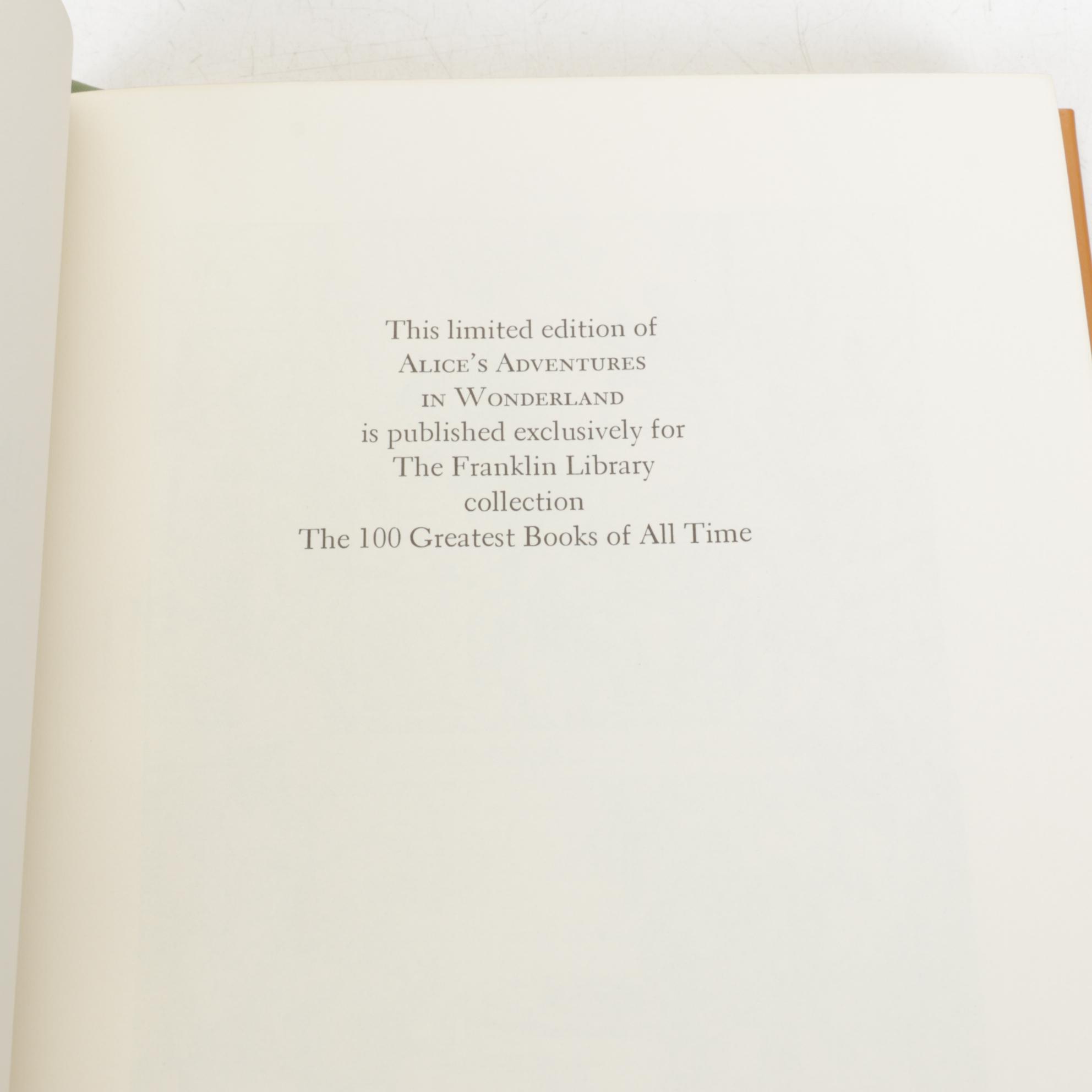 Franklin Library Collection of Seven Leather-Bound Personal Library Books