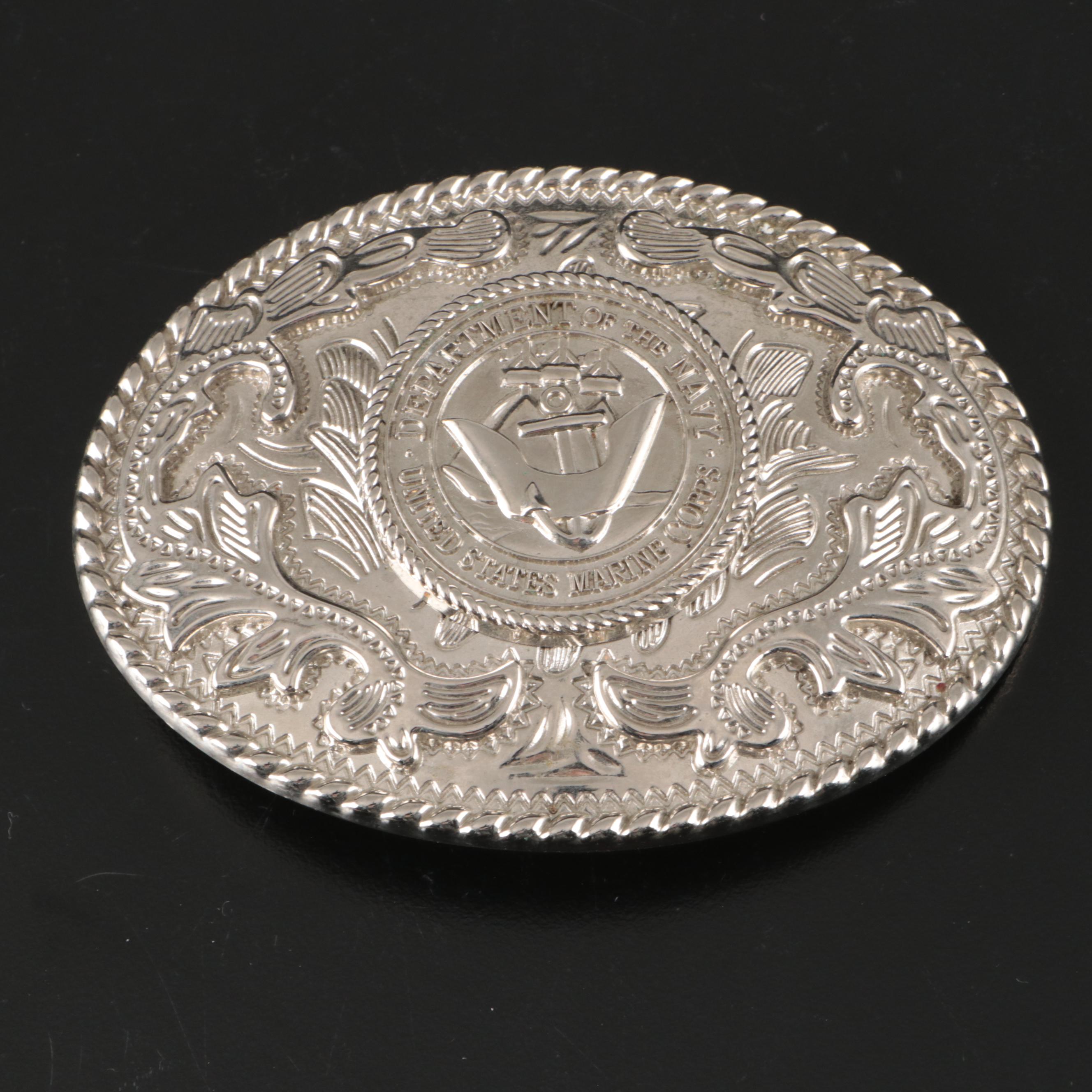 Vietnam War Era Marine Corps ID Cards with Pins, Belt Buckles and More