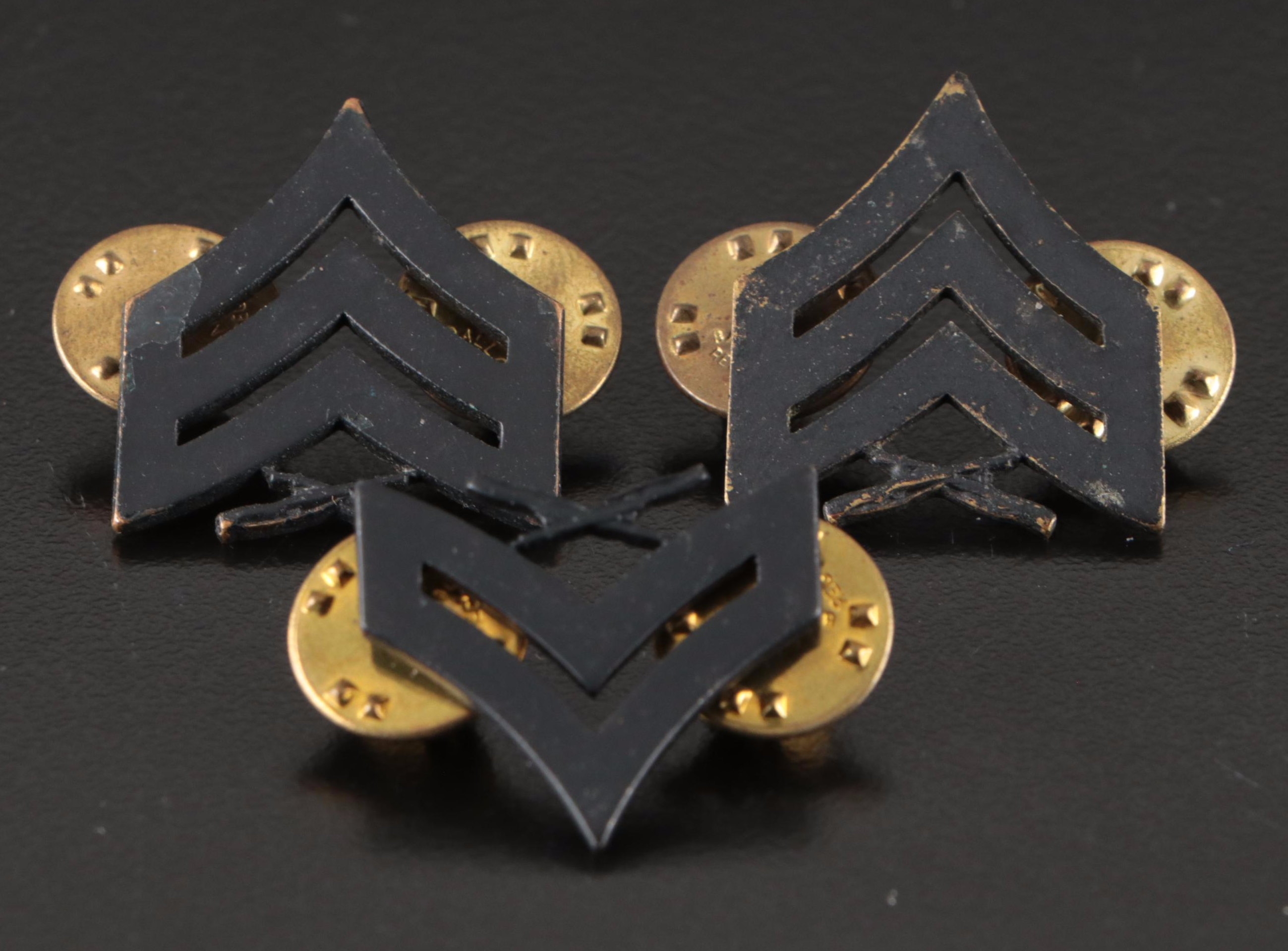 Vietnam War Era Marine Corps ID Cards with Pins, Belt Buckles and More